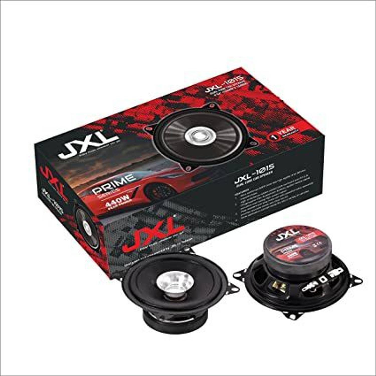JXL 1015 Dual Cone 4 Inch Coaxial Car Speaker Price in India - Buy