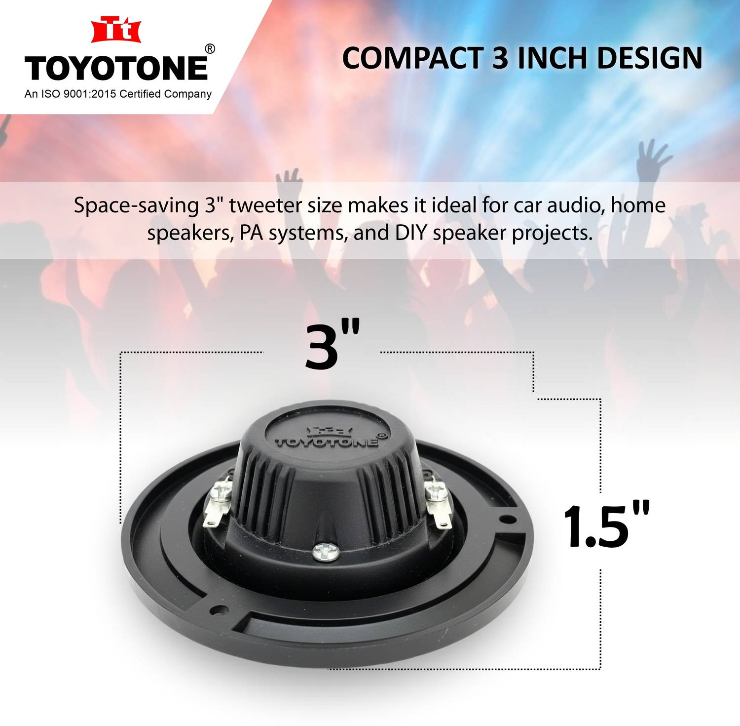 3*6様 Tove and Tooti in Europe～トーベとトゥーティの TOYOTONE 3 Inch High Power Dome Tweeter for Car & Home Music
