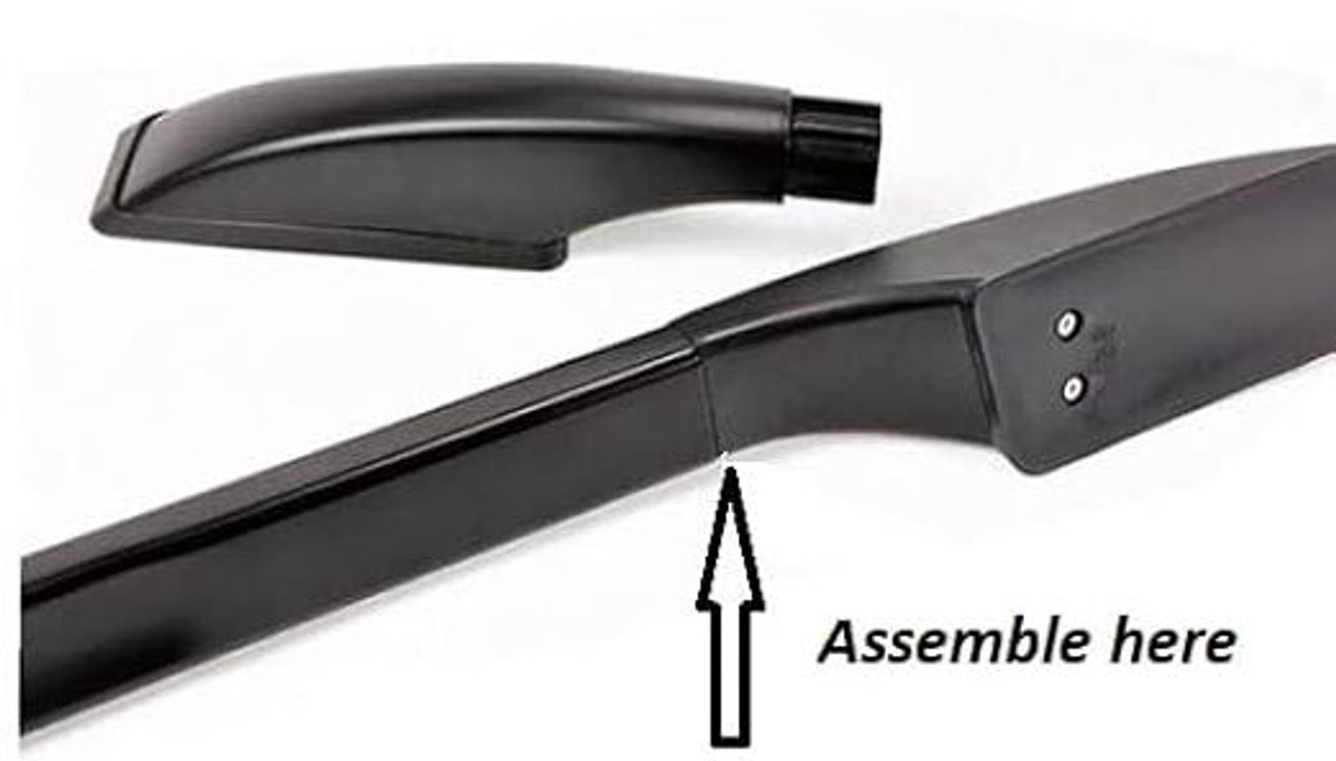Image of CARSHADE Car Stylish Drill free Roof Rail Black for alto,swift,baleno,i20,polo,accent Car Spoiler