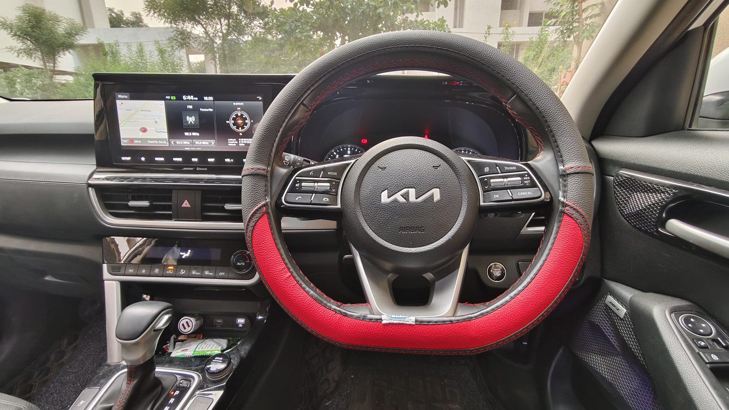 Image of PABLA ENTERPRISES Hand Stiched Steering Cover For Universal For Car Universal For Car