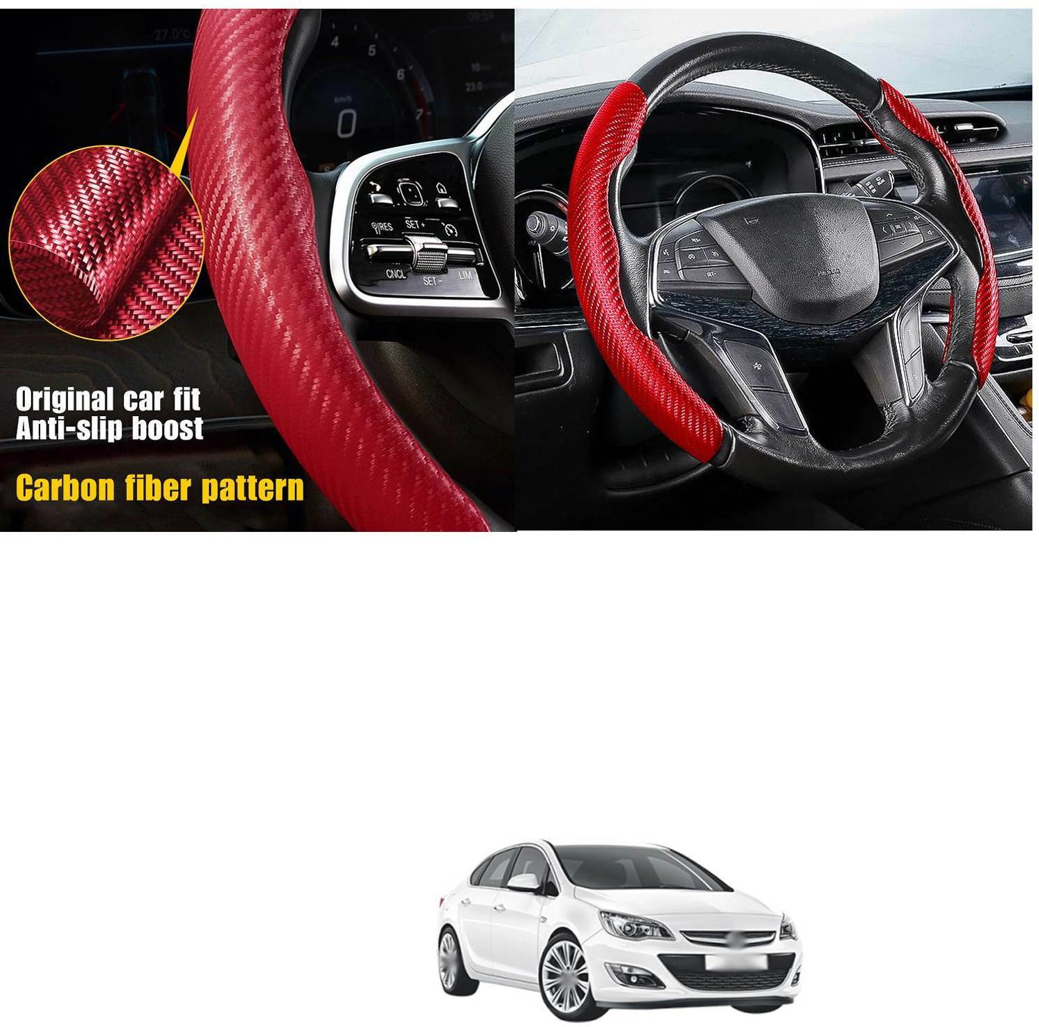 PRTEK Hand Stitched Steering Cover For Opel Astra - Image 4