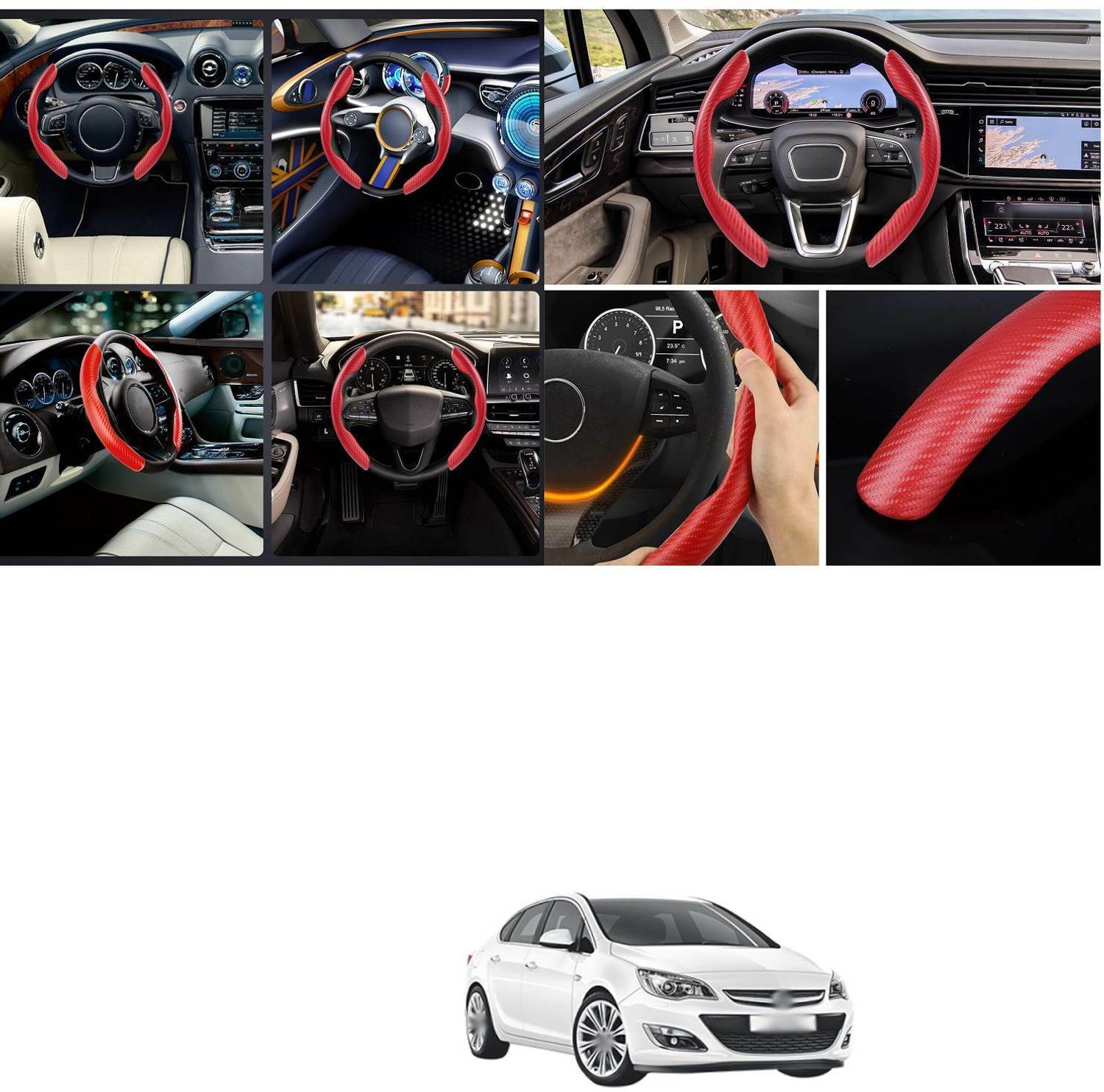 PRTEK Hand Stitched Steering Cover For Opel Astra - Image 2