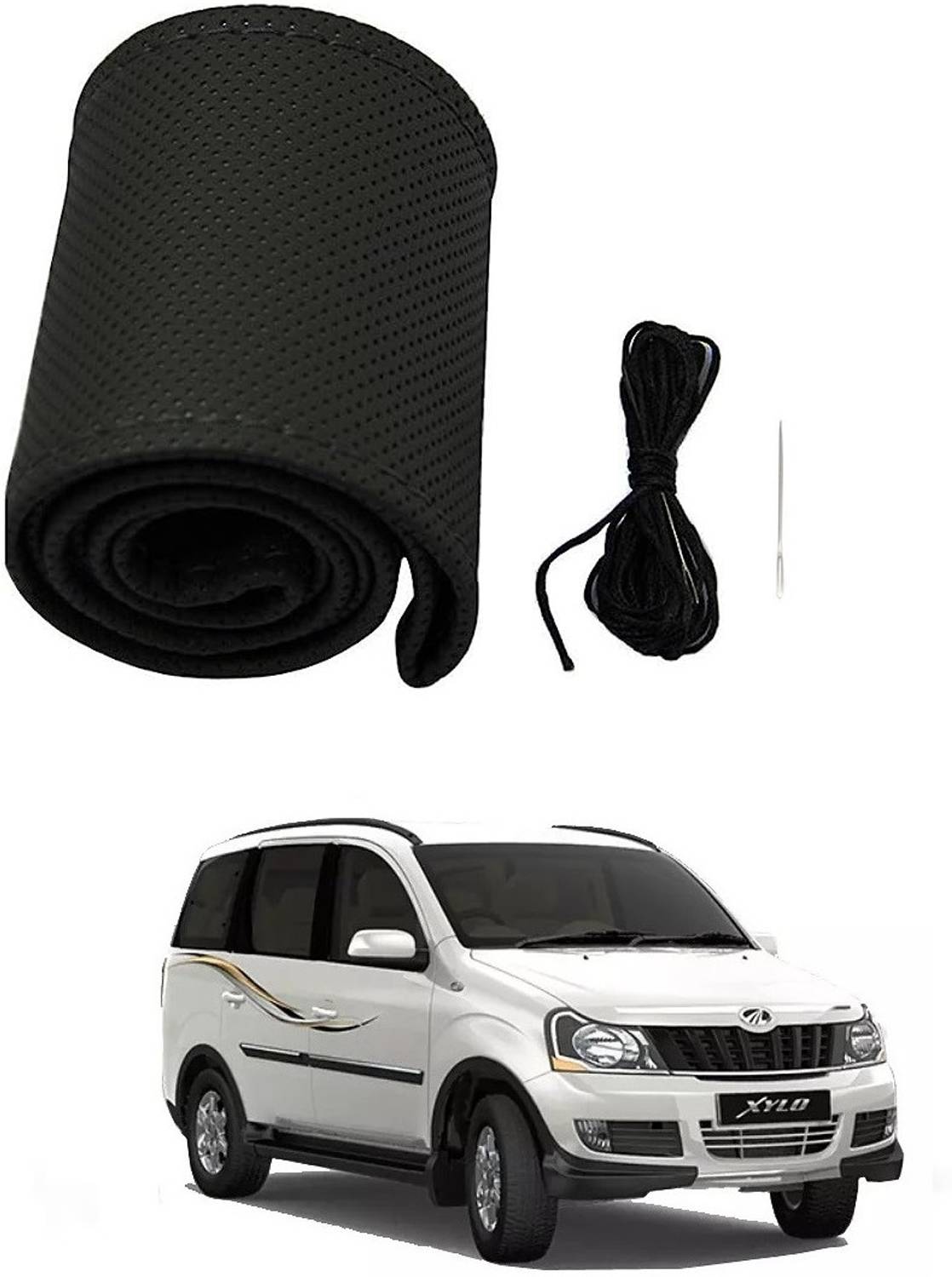 Arnejaa Hand Stiched Steering Cover For Mahindra Xylo