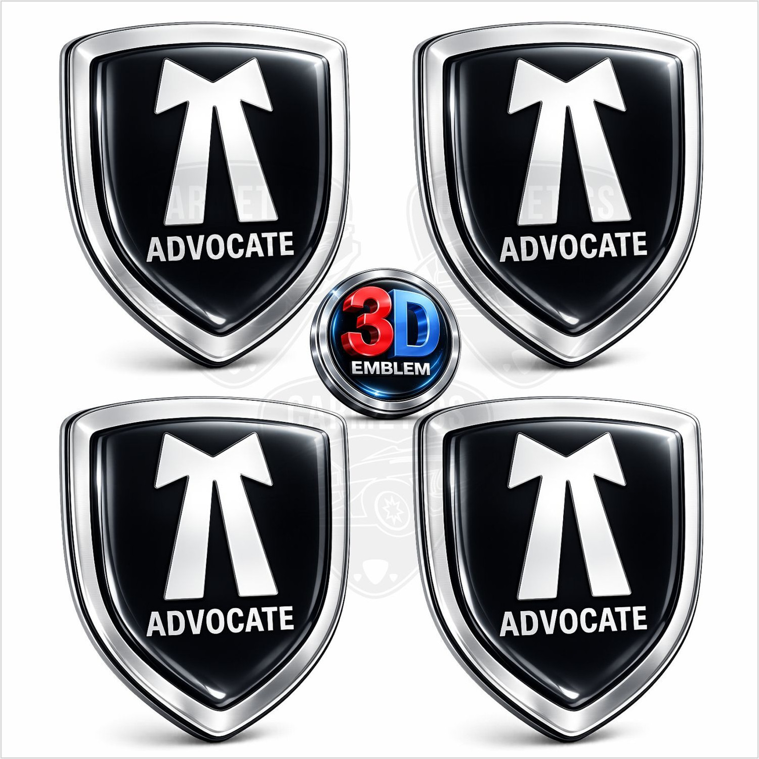 Image of 3DHUB Emblem for Car