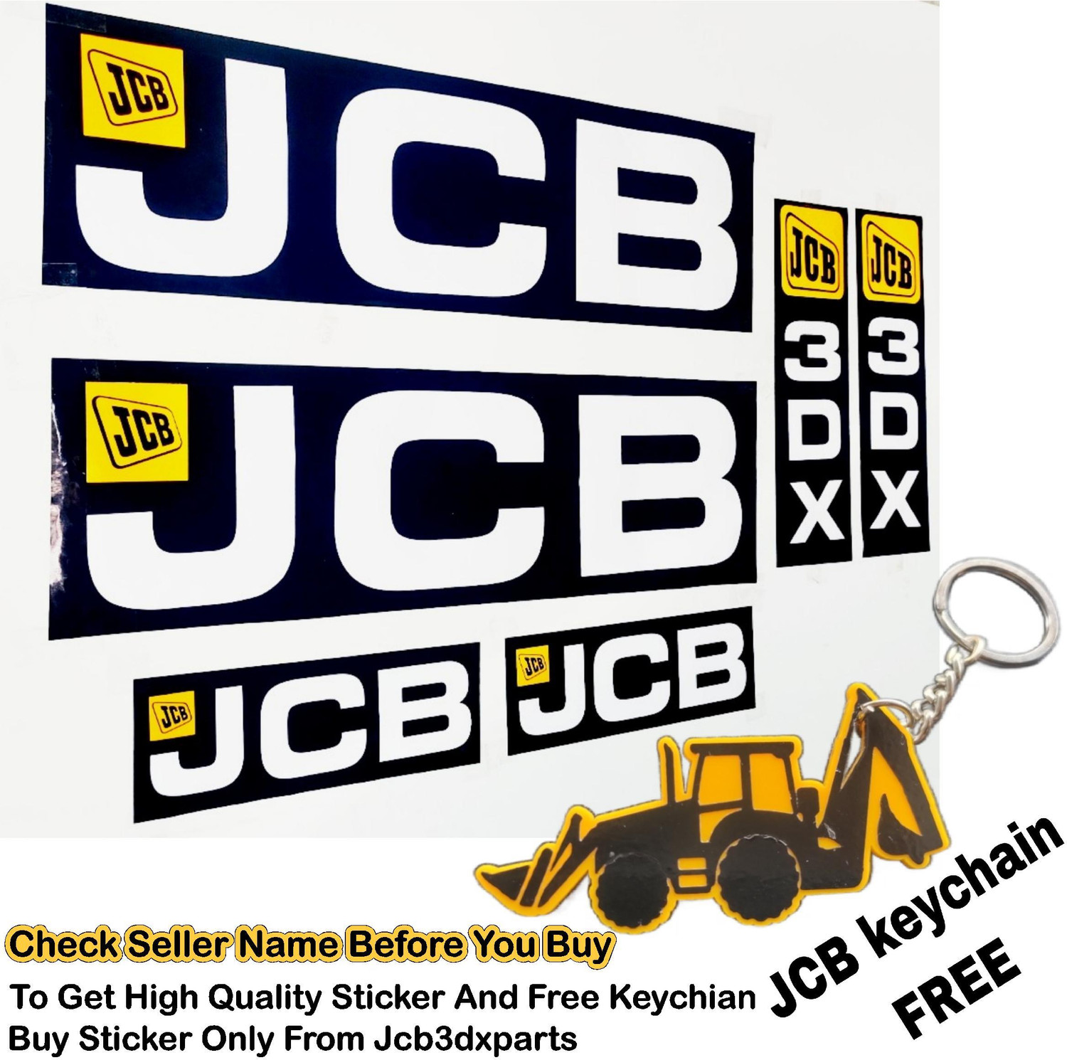 Jcb Telehandler Boom Sticker Jcb Logo Sticker