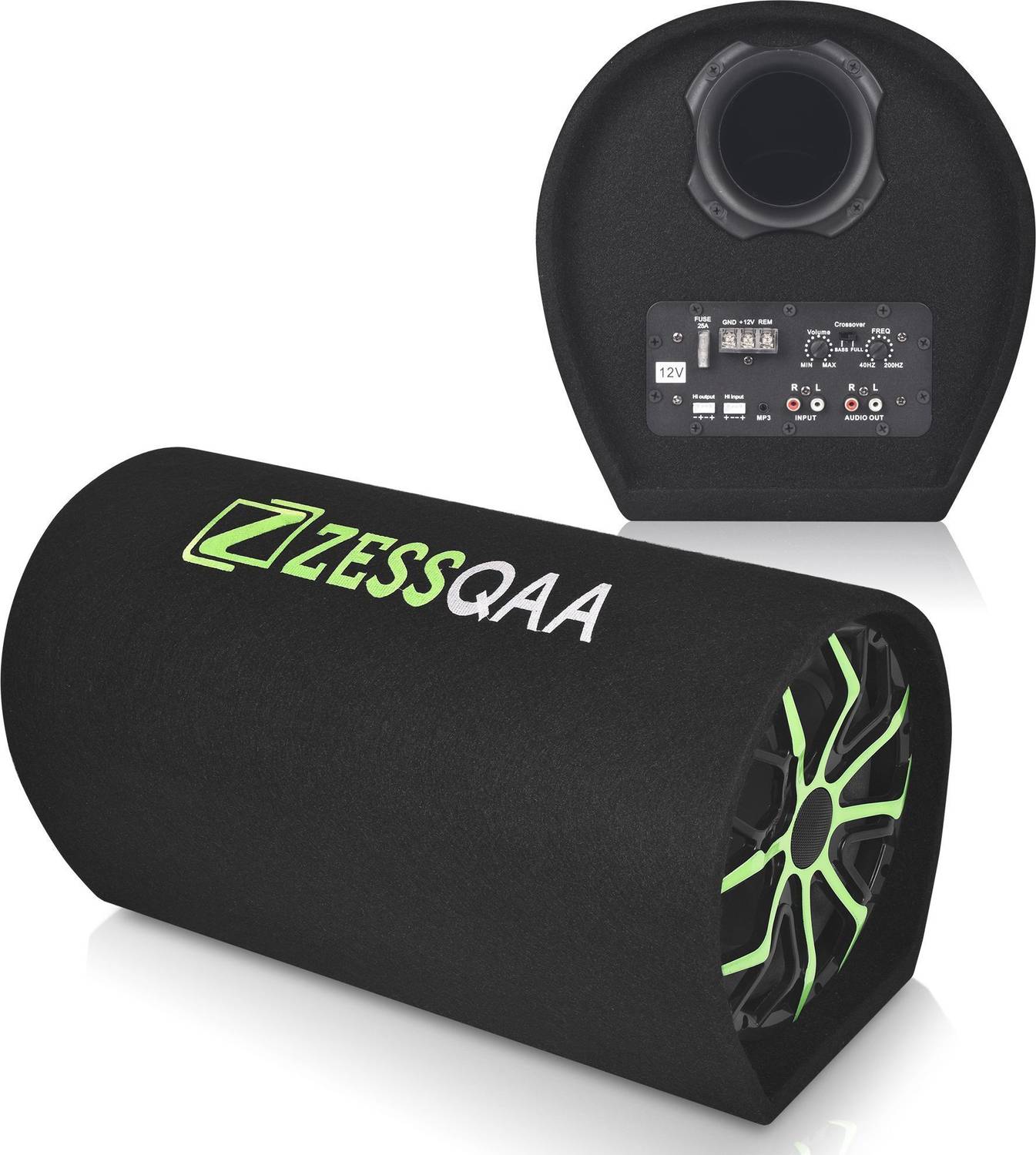 ZESSQAA ZQ-1001BST 10 Inch Active Car Bass Tube | Inbuilt