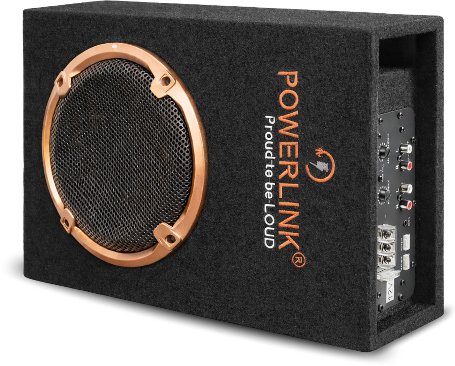 Image of Powerlink 8 Inch Output Underseat Subwoofer Output Power with adjustable sound control with in built Amplifier (PMPO - 4400W) Subwoofer