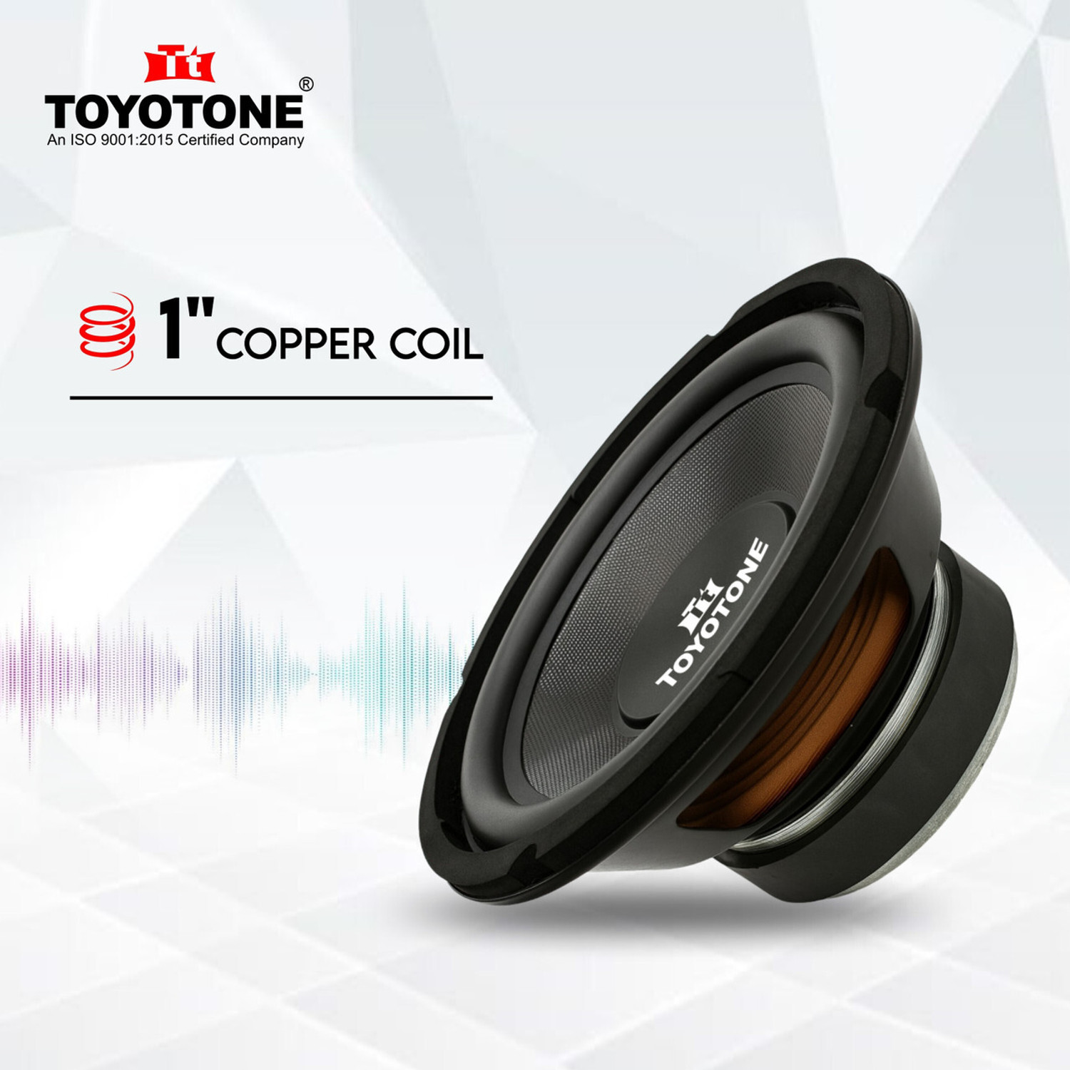 Image of TOYOTONE 6 inch HI-FI Subwoofer | 8 Ohms | Long Strokers | Waterproof Coated Cone | Y35 90*17 MM Magnet | Rubber Edge | 60 Watt for Home Theatre, Bass Tubes Subwoofer