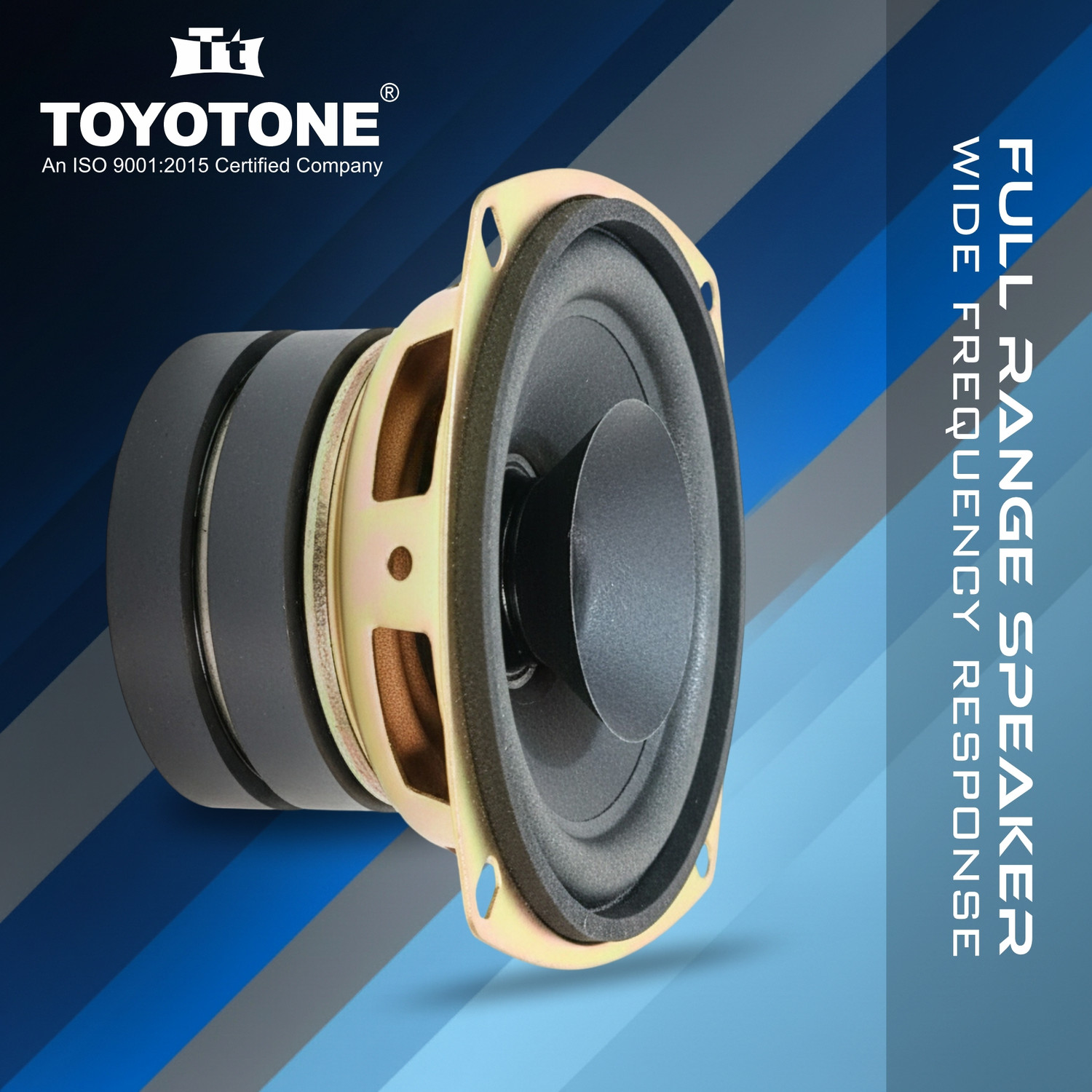 Image of TOYOTONE 3Inch Full-Range Speaker | Dual Cone | 20W Nominal | 40W Max | 4-Ohms | Copper Coil | 53mm Dual Magnet | High Sensitivity | Ideal for Home & Car Audio Subwoofer
