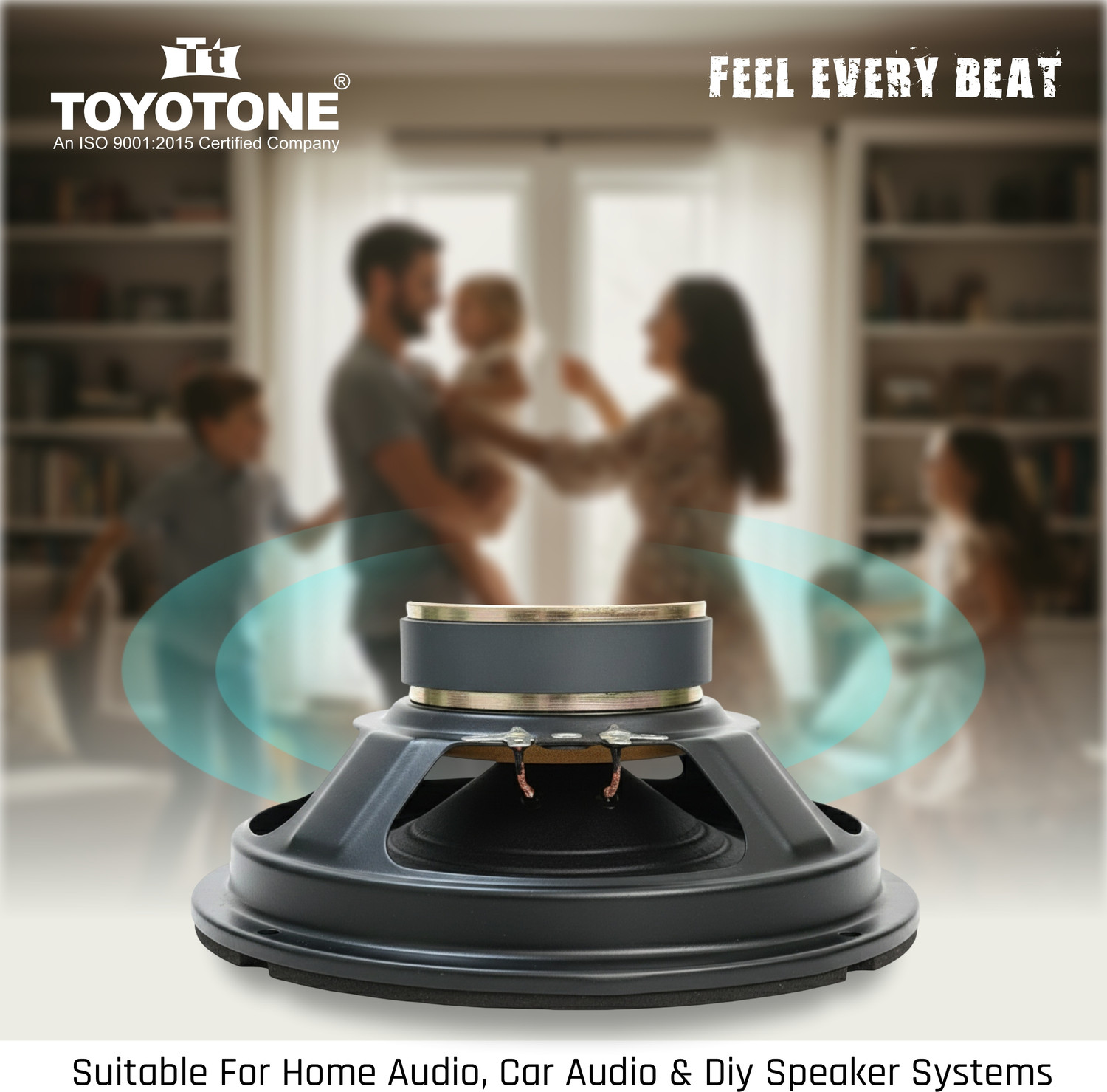 Image of TOYOTONE (Pack of 2) 8-Inch Hi-Fi Woofer Speaker - 4 Ohm Copper Coil | INDIAN-IDOL SERIES | for Car & Home Audio Systems Subwoofer