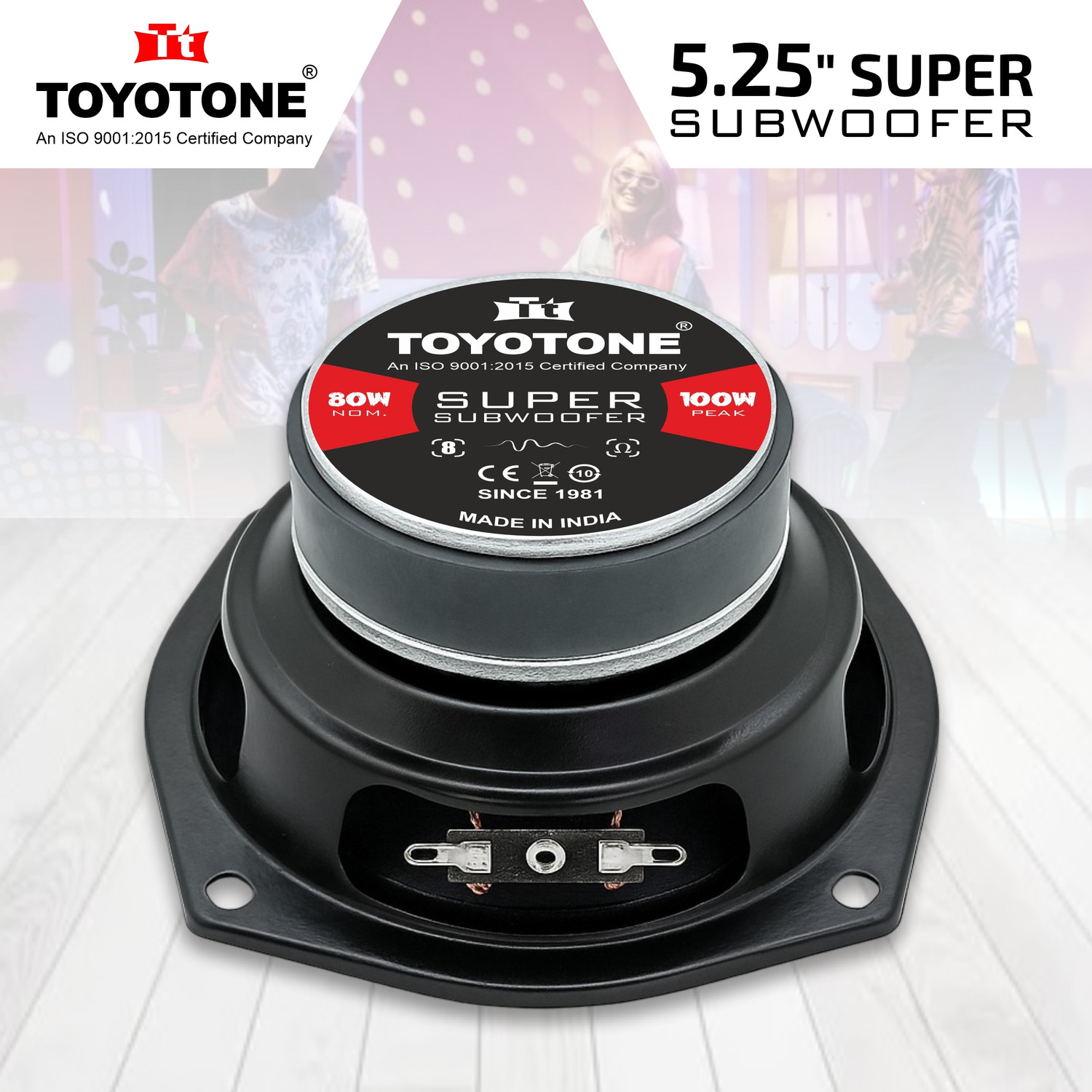 Image of TOYOTONE 5.25 inch Inch Super SUB Woofer | Copper Coil | Impedance 8 Ohms ||80 Watt Nominal 100 Watt Maxx for Professional Speaker, Car and Home Audio System Subwoofer