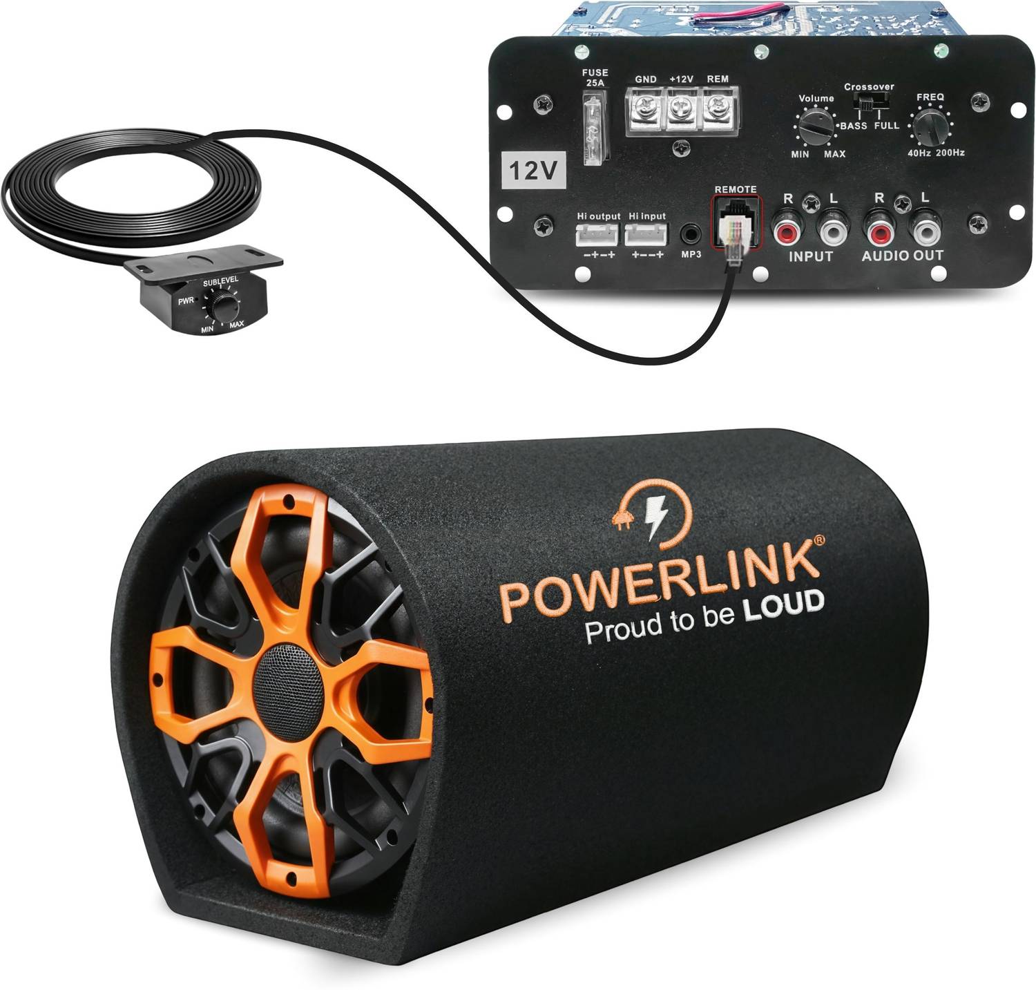 Powerlink 8" Car Bass Tube Amplifier - Image 1