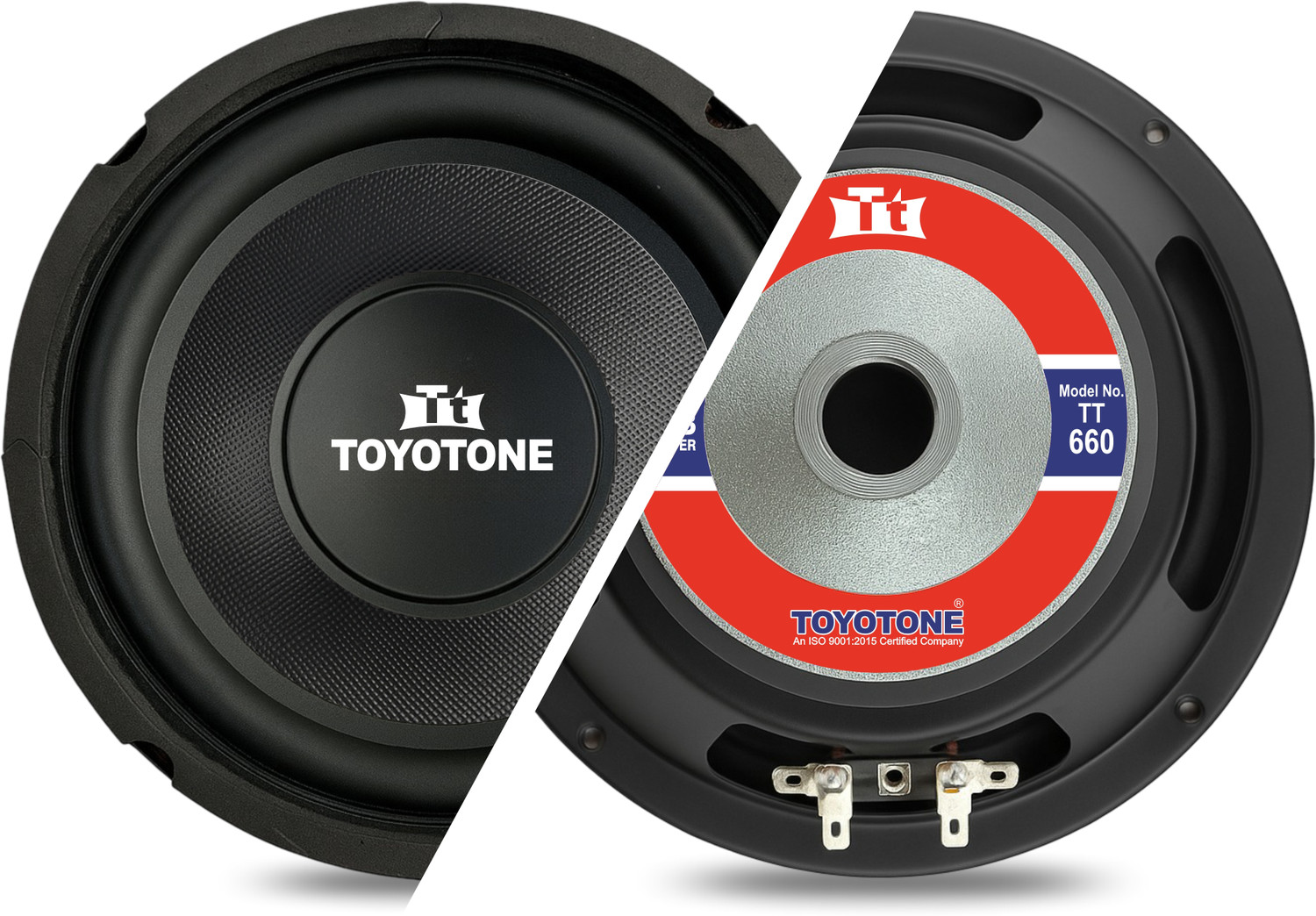 Image of TOYOTONE 6 inch HI-FI Subwoofer | 8 Ohms | Long Strokers | Waterproof Coated Cone | Y35 90*17 MM Magnet | Rubber Edge | 60 Watt for Home Theatre, Bass Tubes Subwoofer