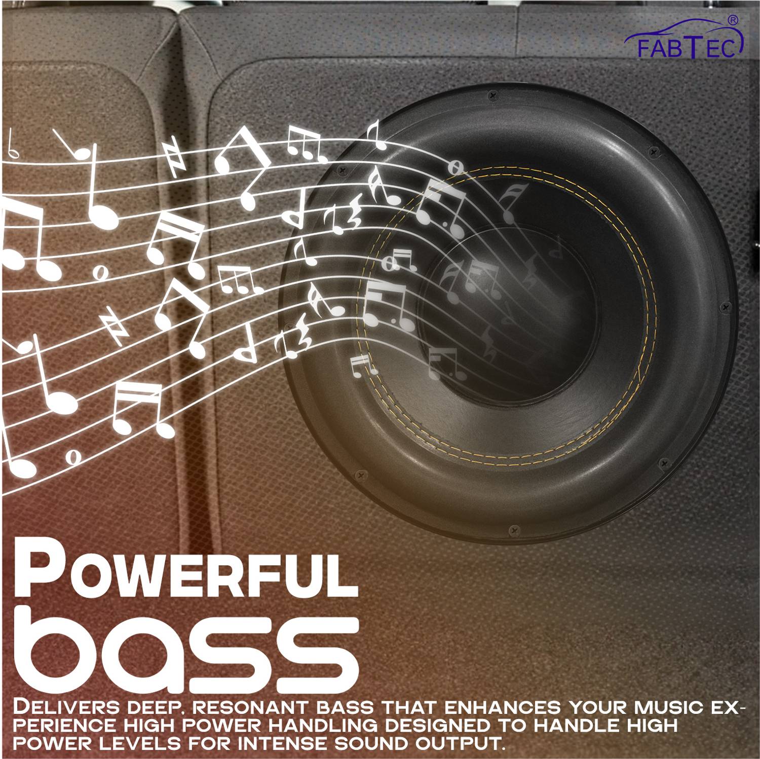 FABTEC 12 Inch 400W RMS Car Subwoofer - Image 2