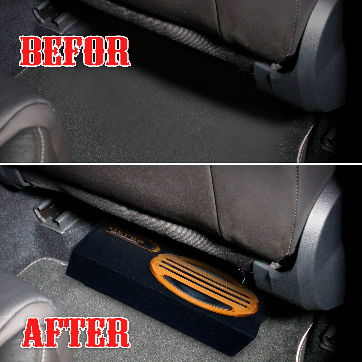 NIKPRO 8 Inch Car Under Seat Subwoofer - Image 3