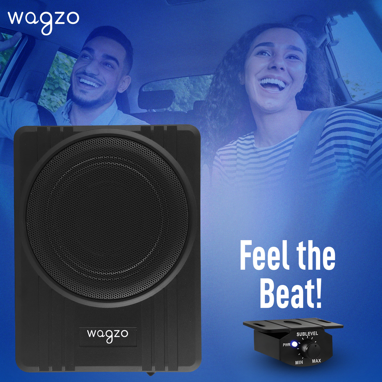 Image of Wagzo WAWF-06, N Series Car Subwoofer (10 Inches) Active Underseat Subwoofer