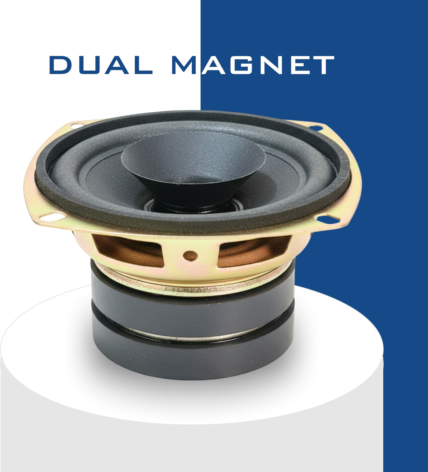 Image of TOYOTONE 3Inch Full-Range Speaker | Dual Cone | 20W Nominal | 40W Max | 4-Ohms | Copper Coil | 53mm Dual Magnet | High Sensitivity | Ideal for Home & Car Audio Subwoofer