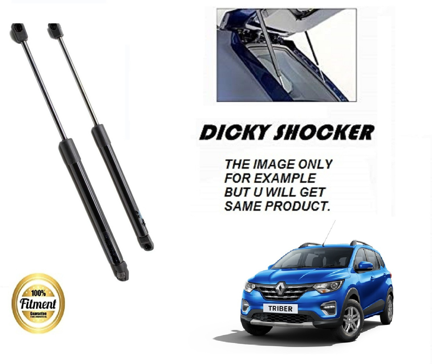 Image of AutoClean Dicky Shocker For Renault Triber (2 Pec RH + LH ) Car Suspension Strut