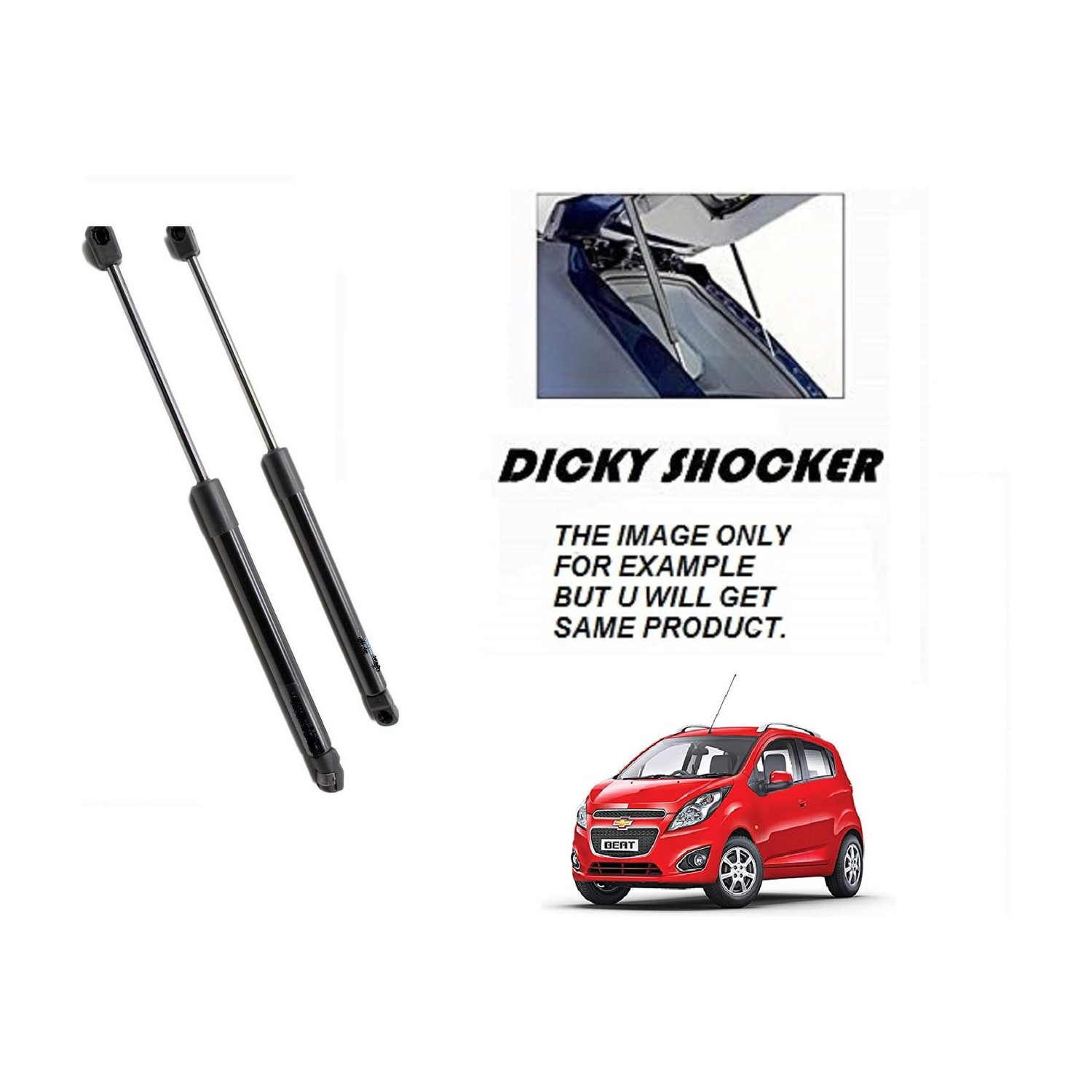Image of AutoClean Dicky Shocker For Chevrolet Beat (2 Pec RH + LH ) Car Suspension Strut