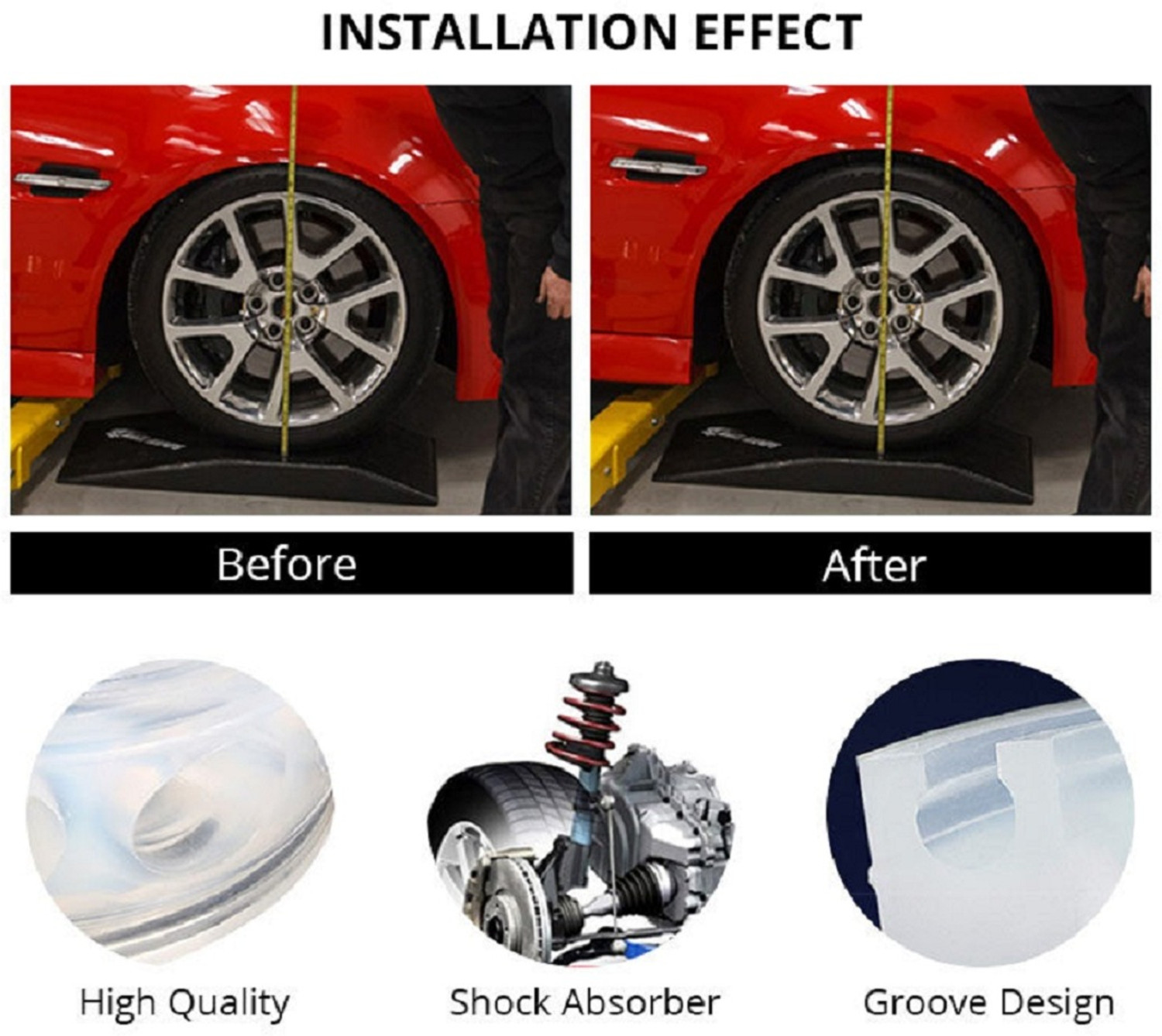 Image of AutoClean FRONT COIL SPRING RUBBER BUFFER FOR FABIA MODELS SIZE C Car Suspension Strut