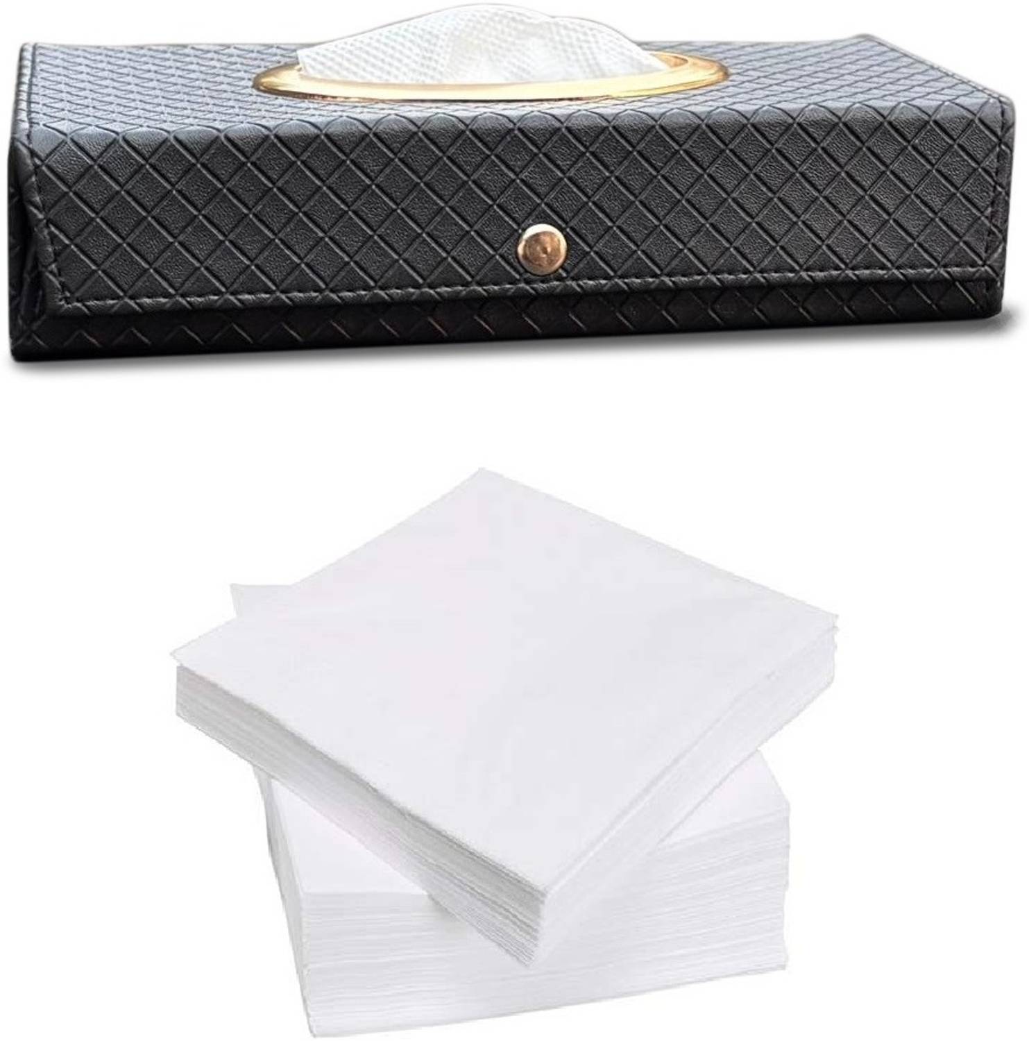 BROTHERTWO Car Tissue Box Holder with 100 Tissue For Kia Carnival