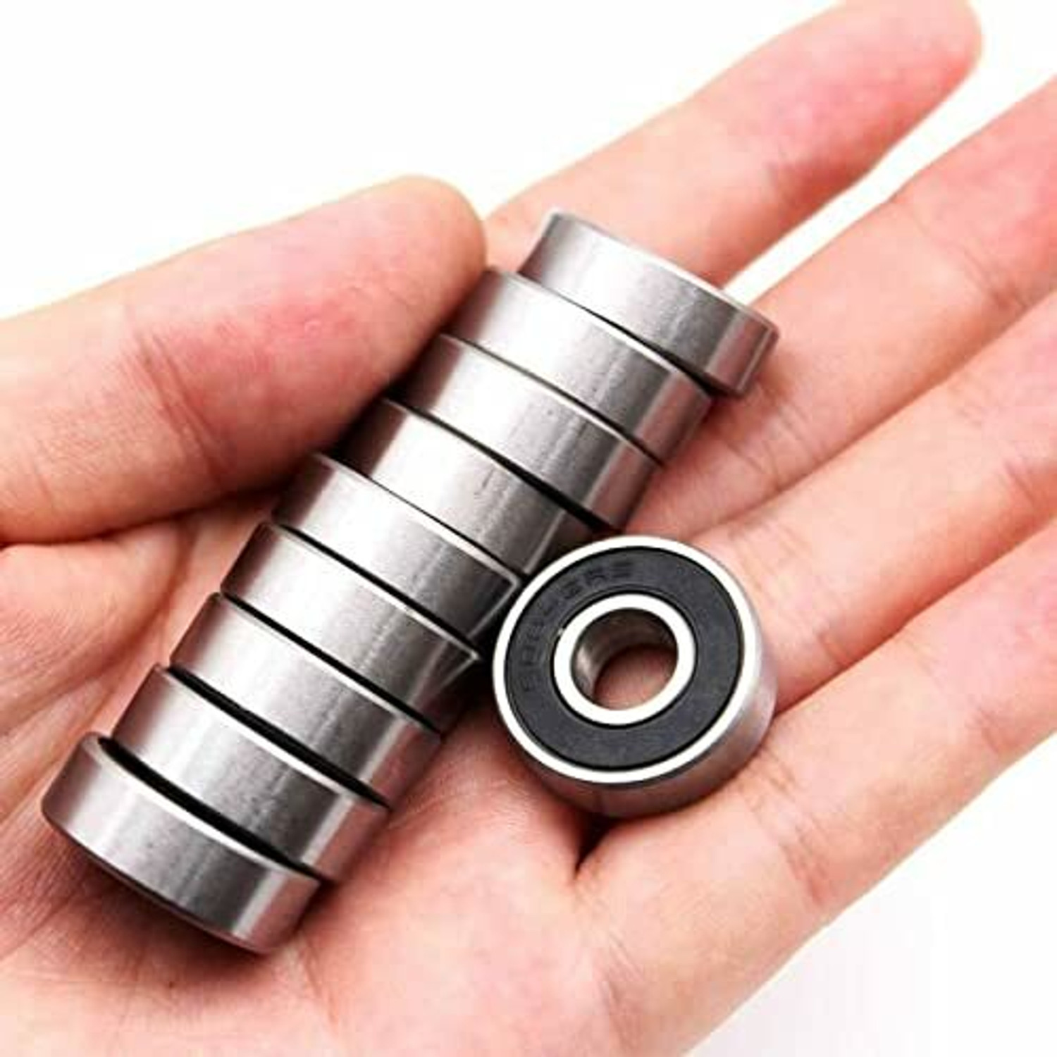 Image of MINSALES 10PC RUBBER SEALED BALL BEARINGS 8X22X7MM FOR 3D PRINTER, ROBOTICS II 608 2RS Wheel Bearing