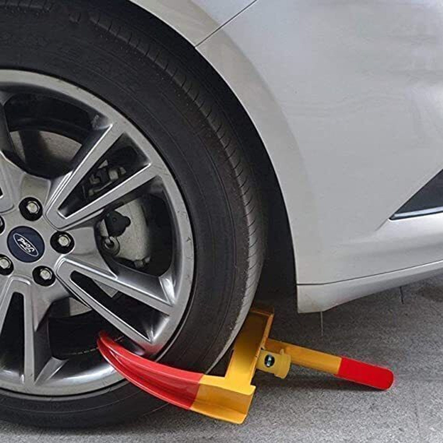 Image of srq Universal Anti Theft car wheel lock Clamp Claw Adjustable for car, auto, truck Wheel Wheel Lock
