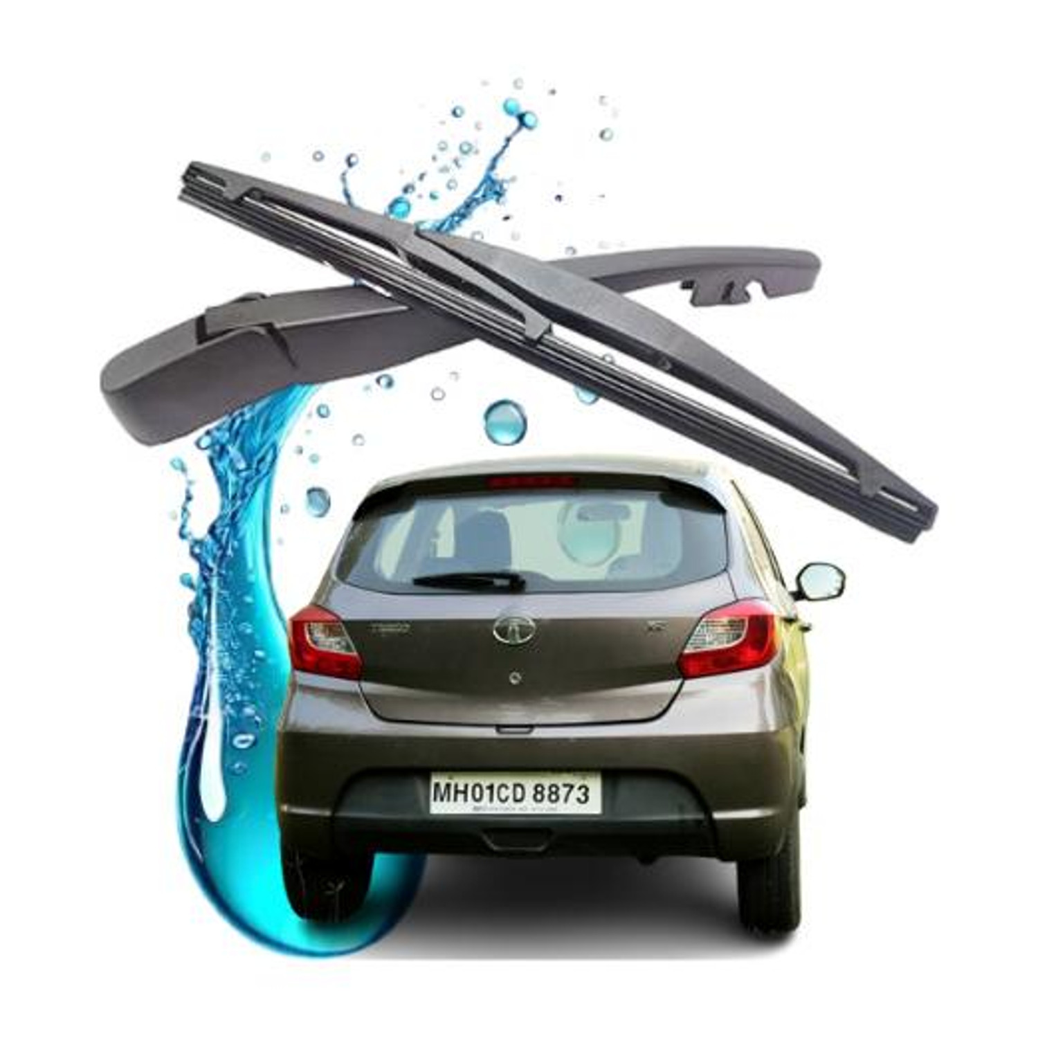 Image of PwX Rear Window Wiper For Tata Tiago (30 cm and 20 cm, Driver Side Wiper, Pack of: 2)