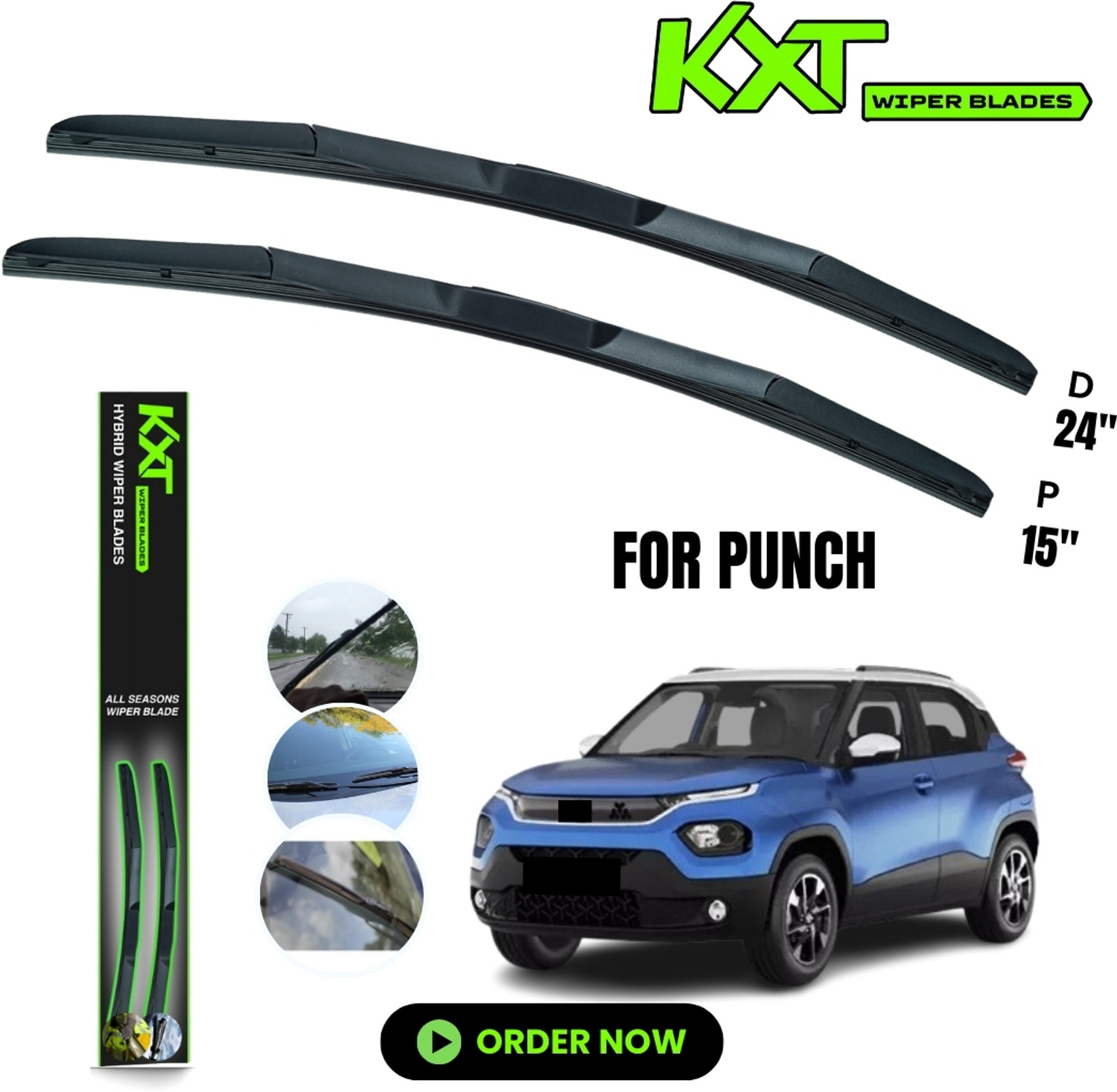 Image of Kxt Hybrid Wiper Blade Windshield Wiper