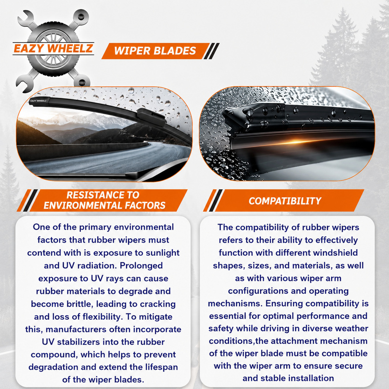 Image of Eazy wheelz FRAMELESS WIPER BLADE Windshield Wiper
