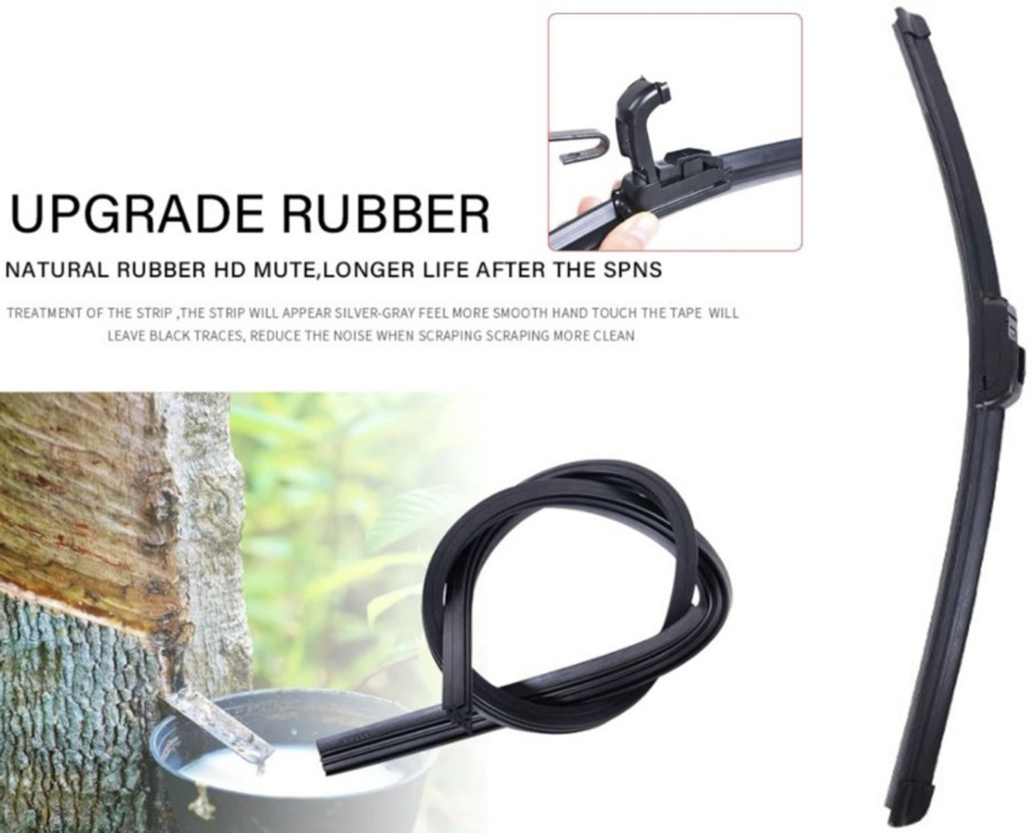 Image of GENFRID Natural Rubber Wiper Blade Windshield Wiper