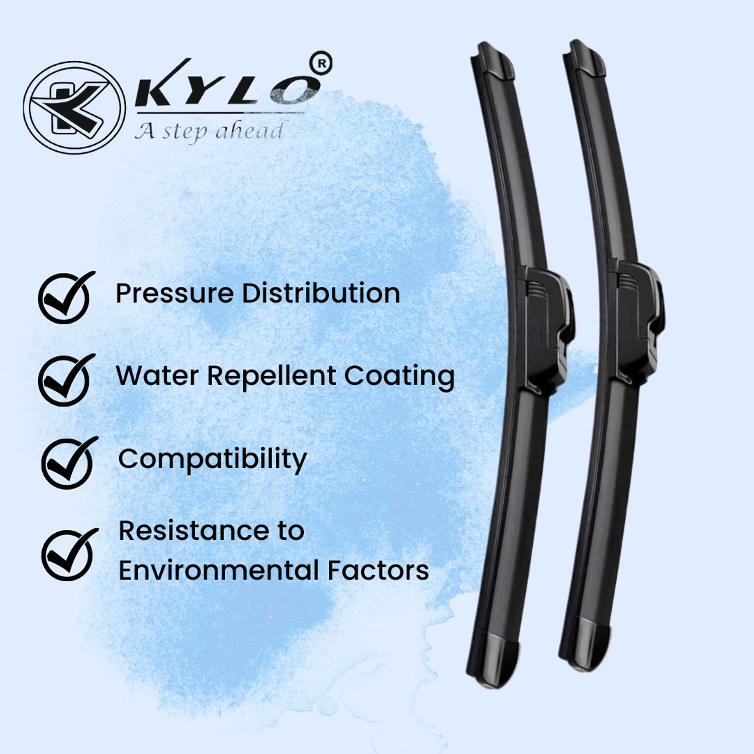 Image of KYLO Flat Frameless Wiper Blade Windshield Wiper