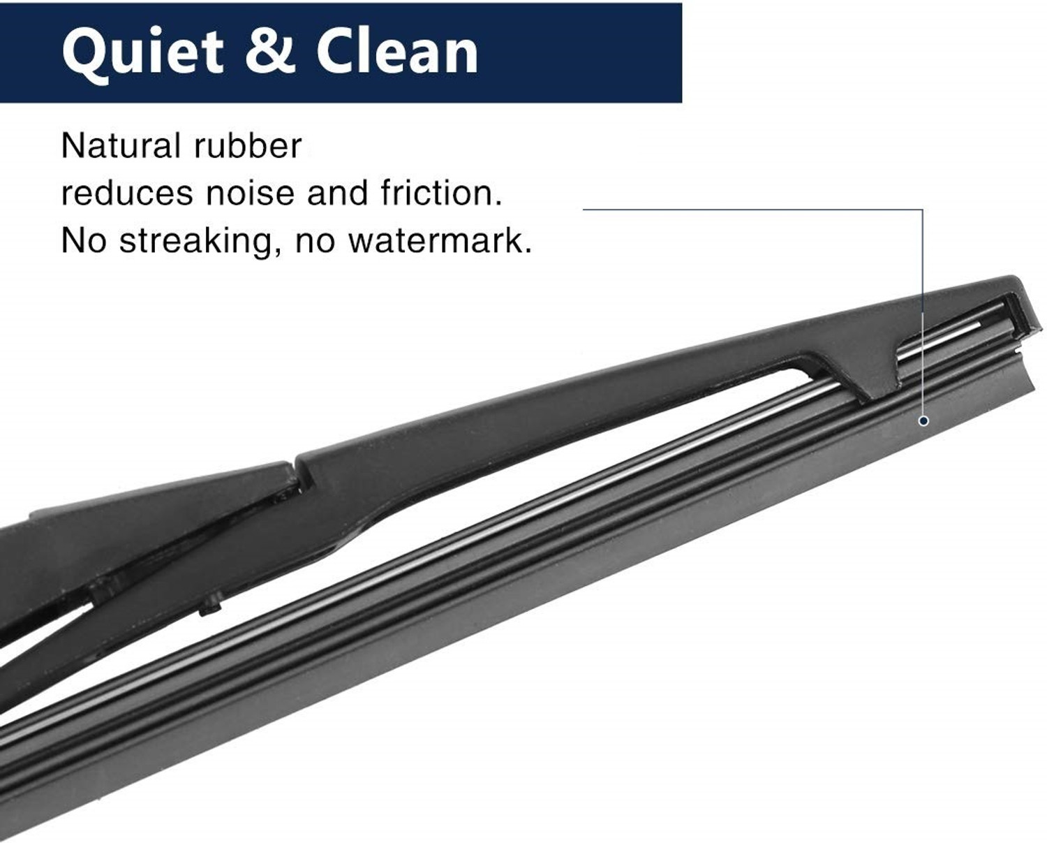 Image of PwX Rear Window Wiper For Tata Tiago (30 cm and 20 cm, Driver Side Wiper, Pack of: 2)
