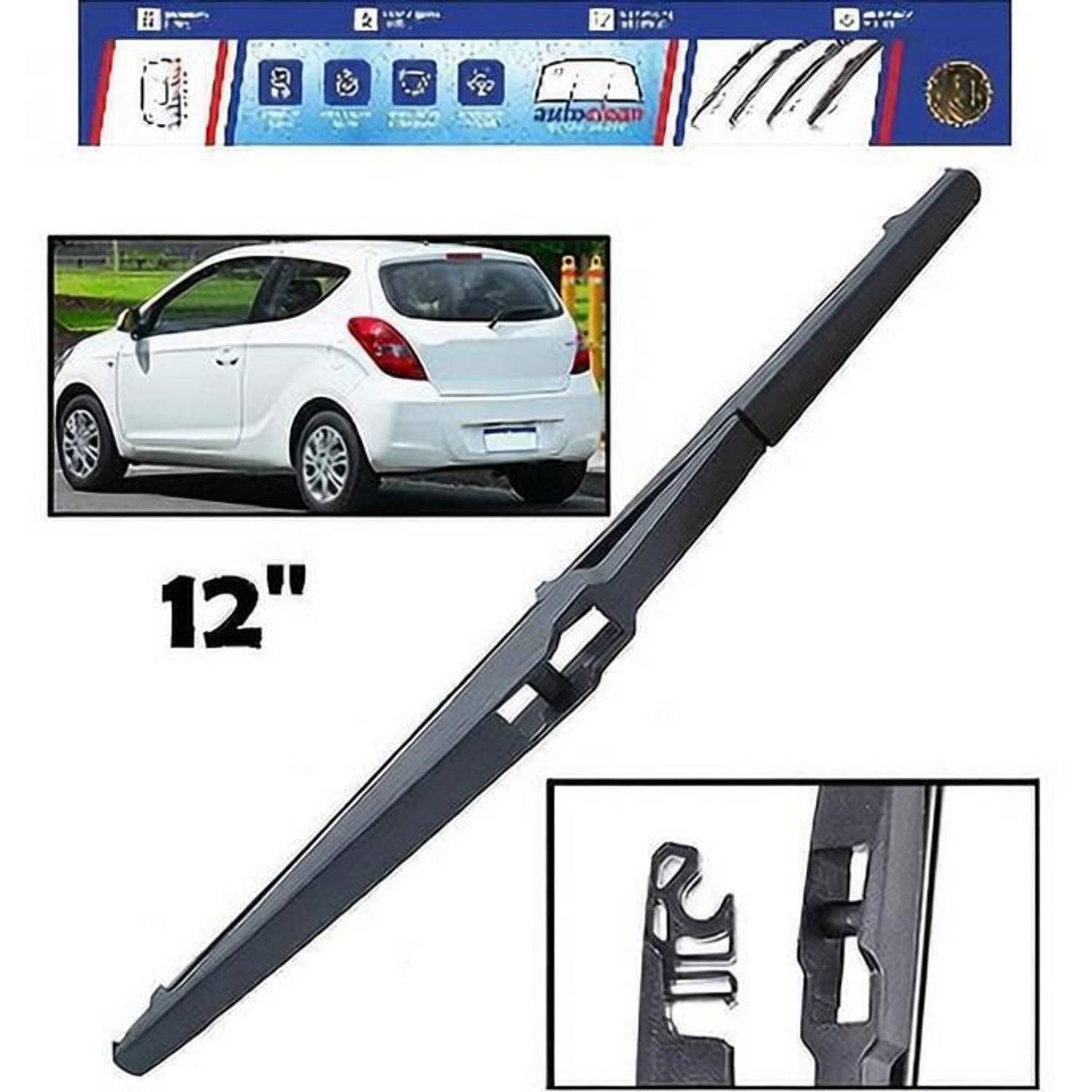 AutoClean REAR WIPER BLADE FOR I-20 Rear Window Wiper