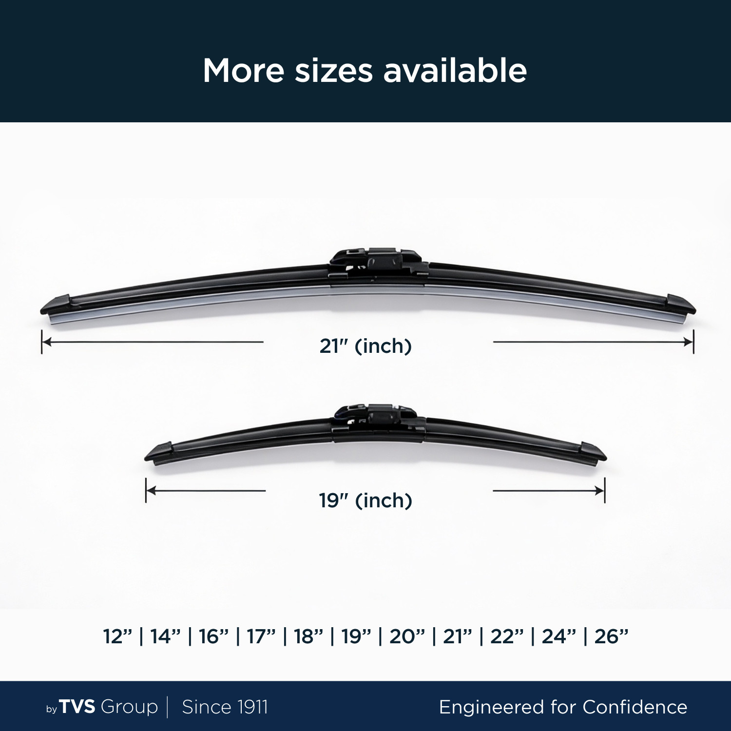 Image of MYTVS Windshield Wiper For Maruti Suzuki New Dzire (53.34 cm, Passenger And Driver Side Wipers, Pack of: 2)