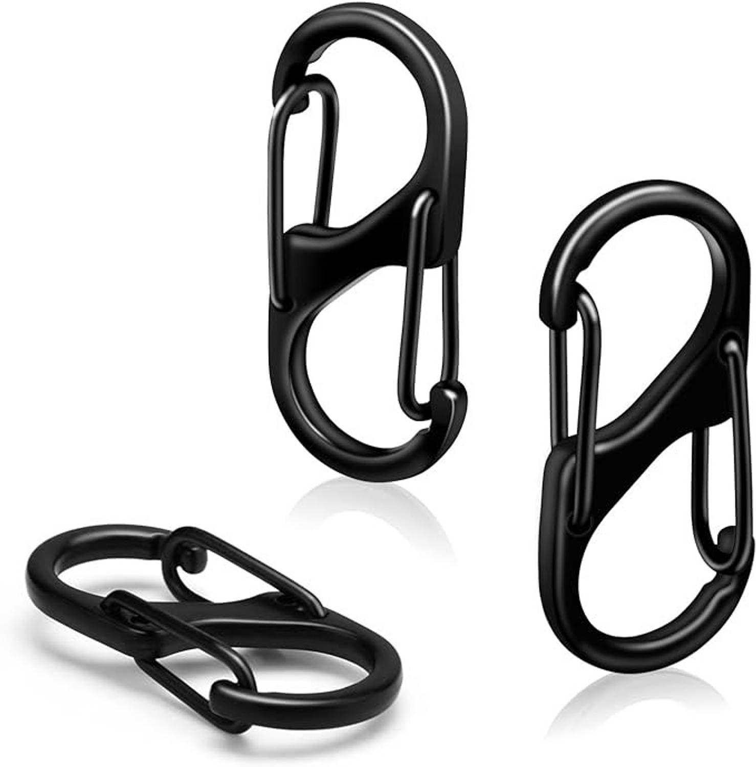 StyleOxx 3Pcs S Biner Zipper Clips Anti Theft,Zipper Locks for