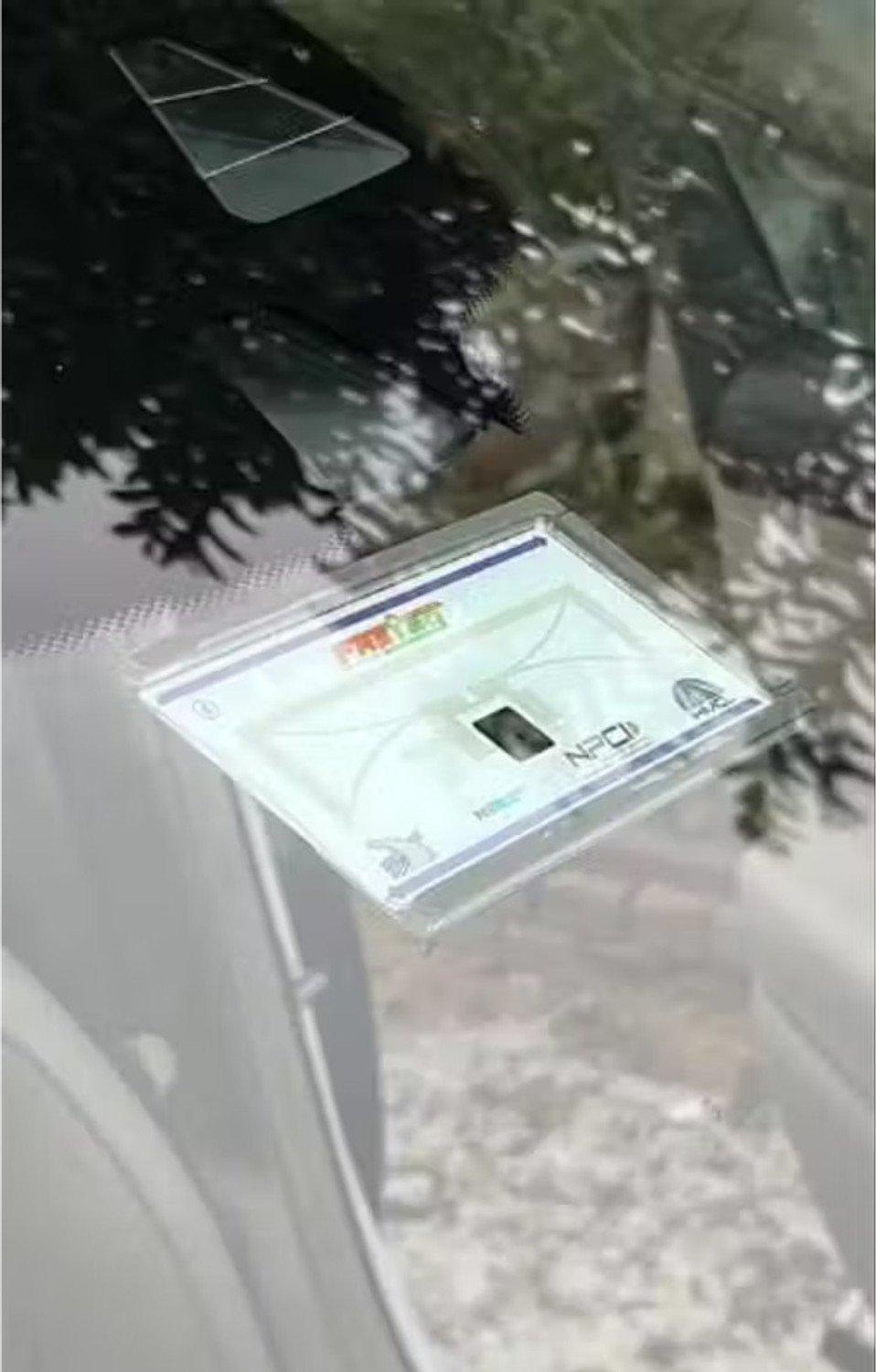 Image of SPOKEFOX Fastag Holder Crystal Fastag Holder for VC4 Vehicle Fastag Not Included Card Display Stand (6 cm Wide)
