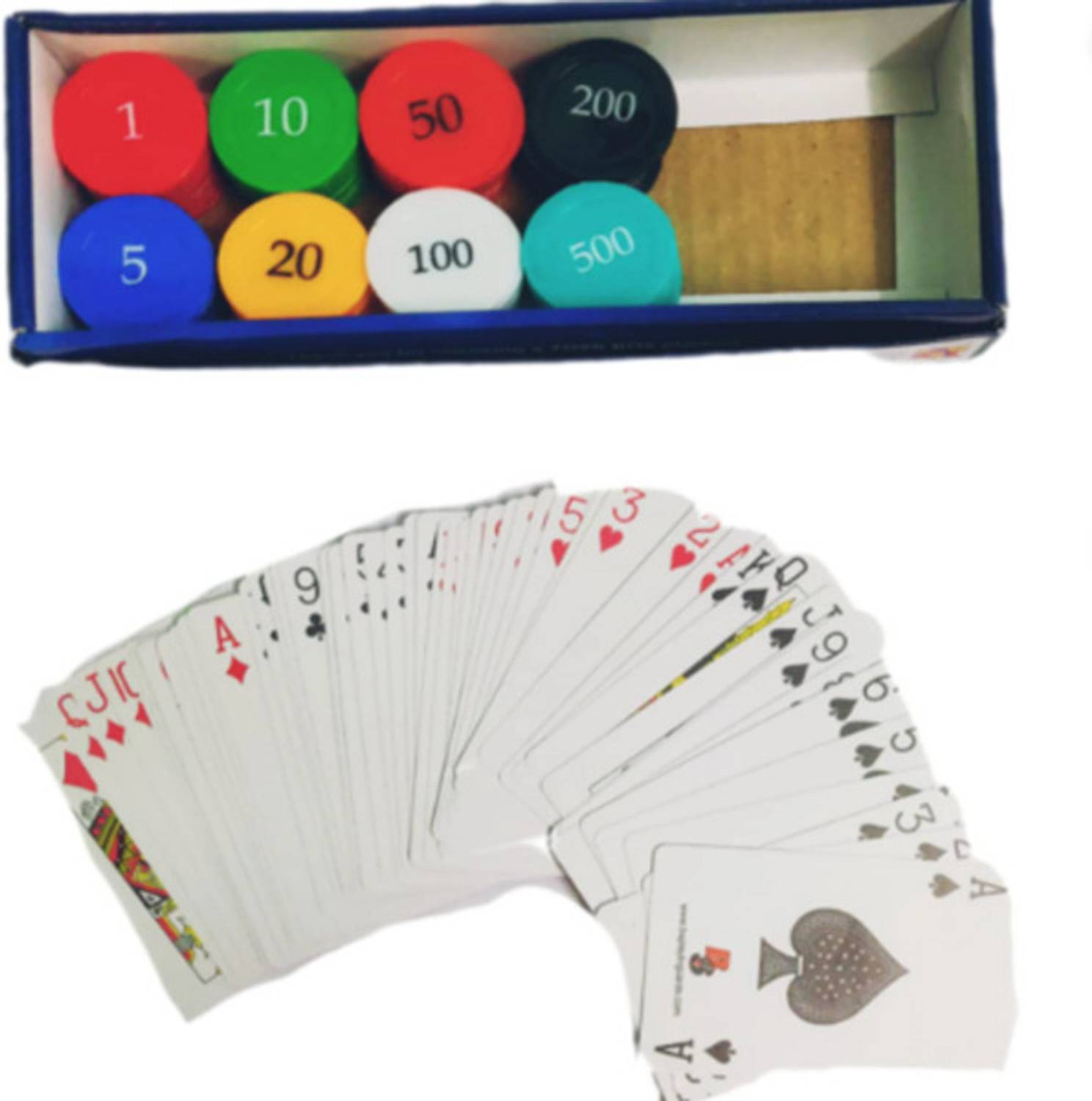 90 Degree Rummy Counters With Playing Cards Teen Pattti Chips Poker Playing  Coin Token