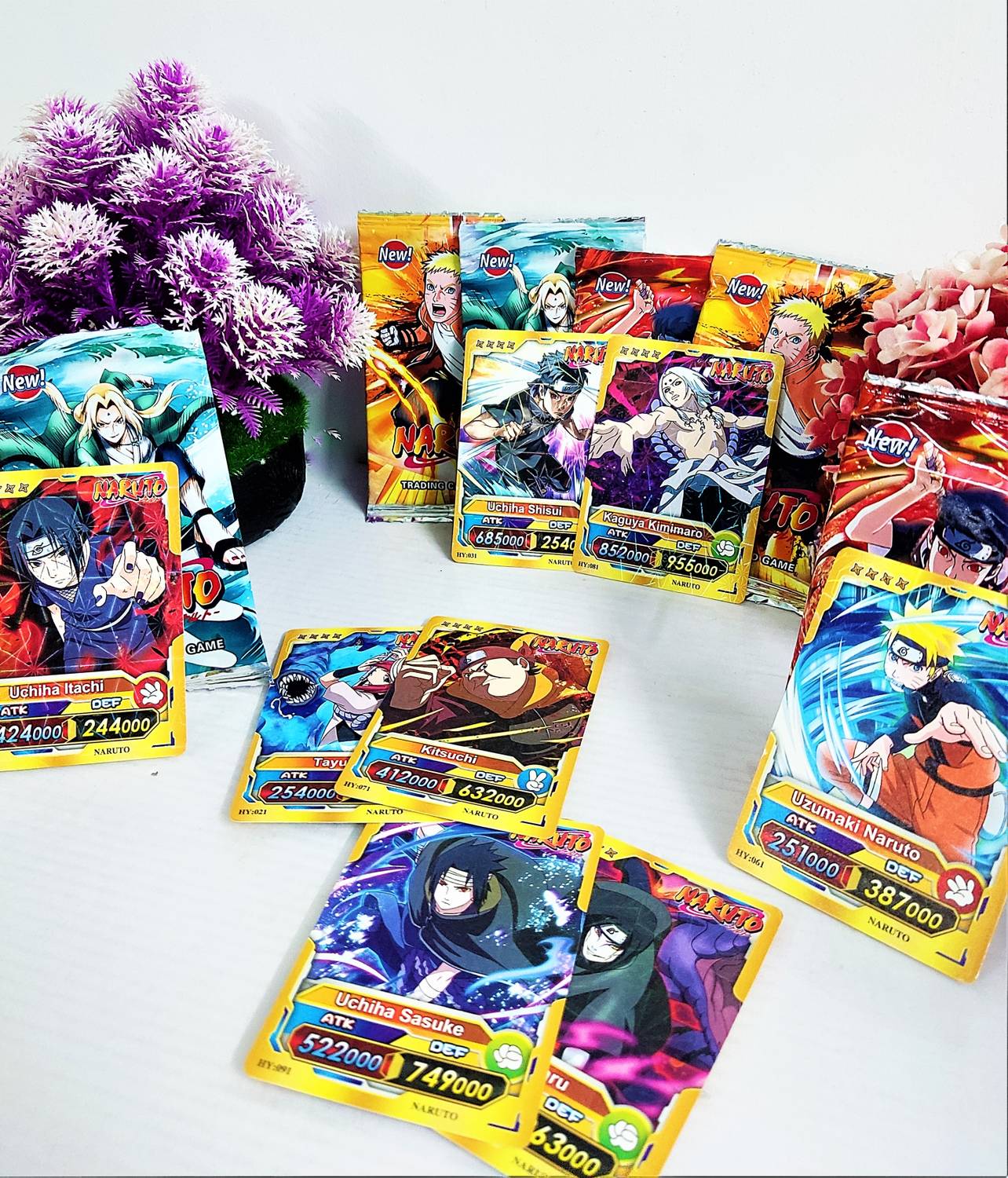Thrifx Premium Naruto Cards 100 Pcs First Ever Itachi Sasuke