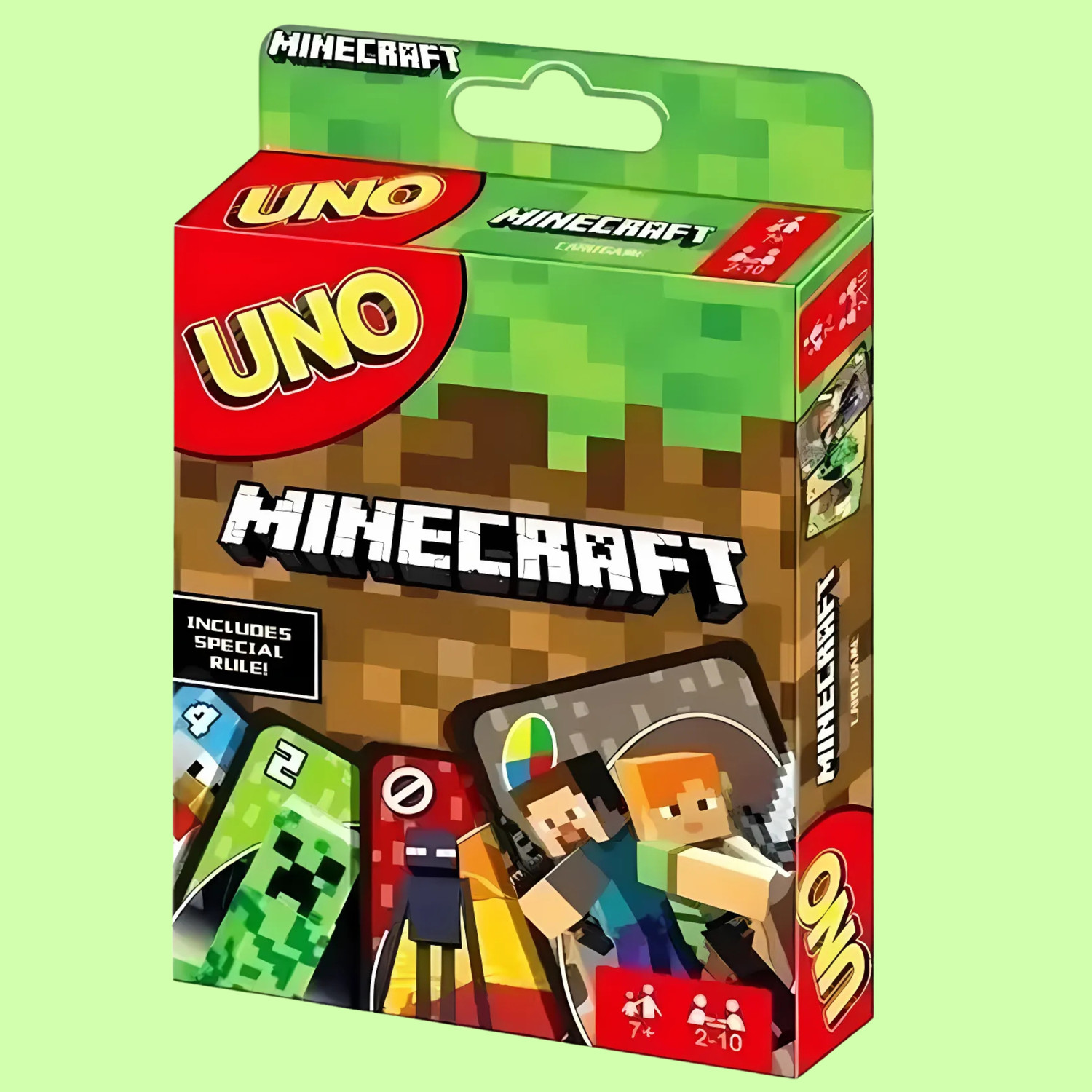 Image of WOYR Preimum Quality UNO Minecraft Playing Cards Game| UNO Minecraft