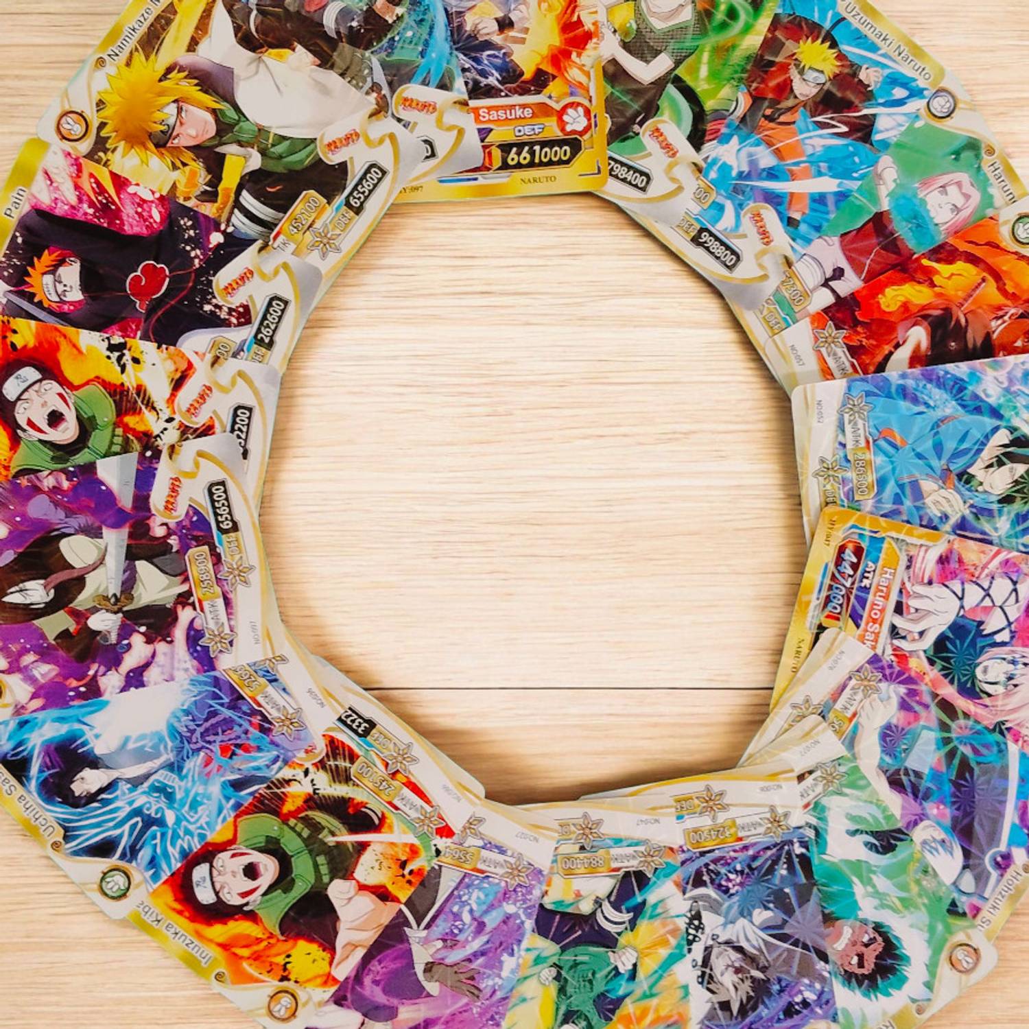 Thrifx Premium Naruto Trading Cards 30 Pack | Rare, Holographic