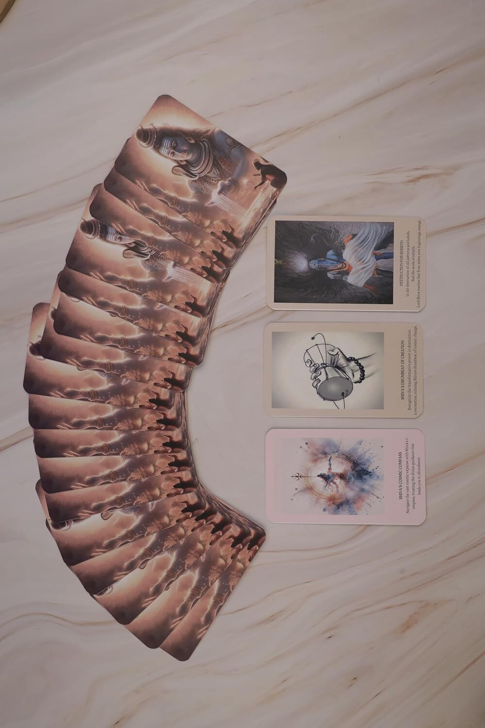 Image of Essencioshop Shiva oracle deck 42 cards and guidebook with remedies