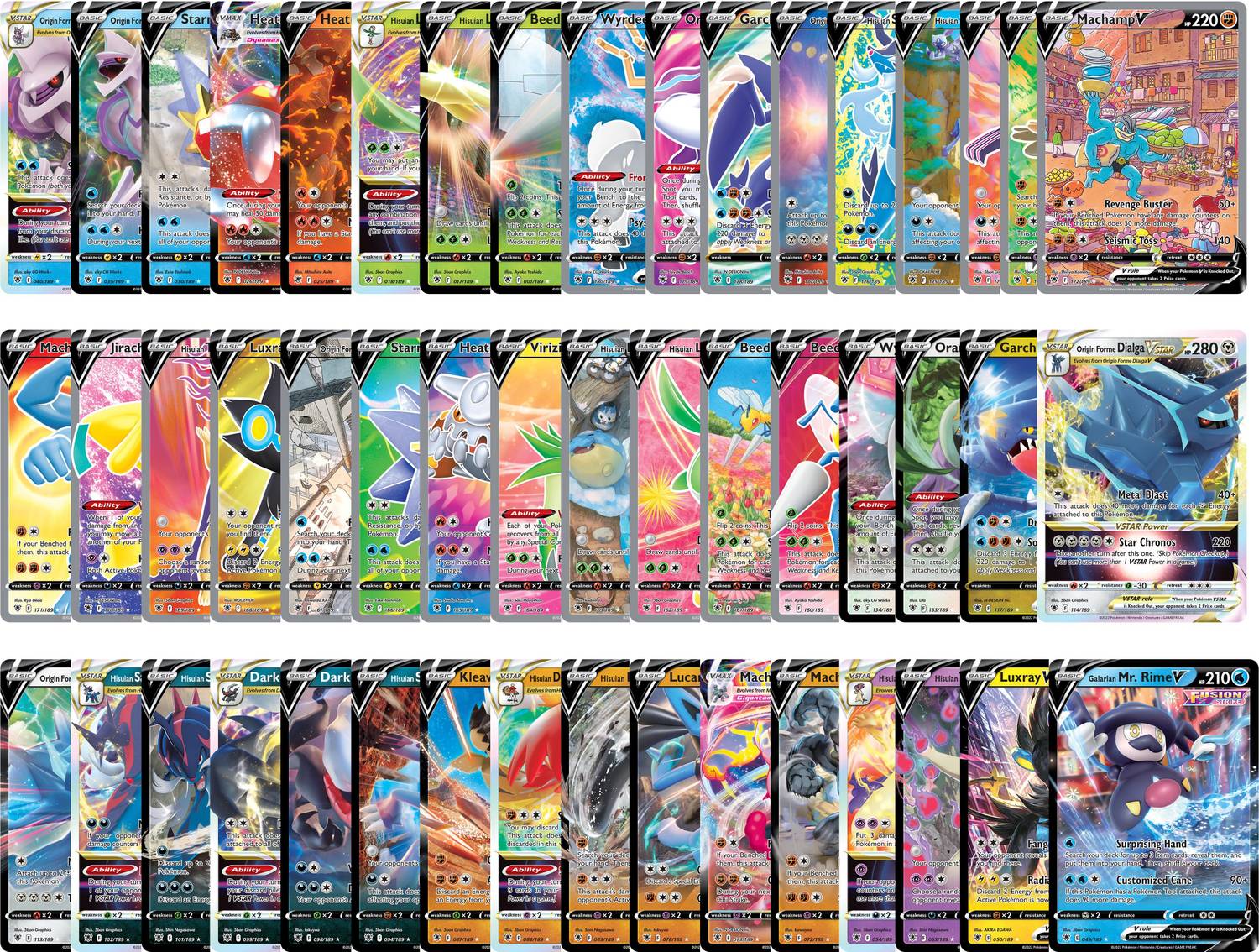 AncientKart Pokemon cards Astral Radiance Series V, VMax & VStar cards Set  of 49 - Pokemon cards Astral Radiance Series V, VMax & VStar cards Set of  49 . Buy pokemon toys
