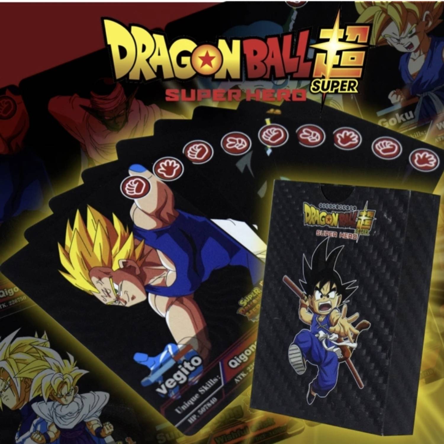 ドラゴンボールカード ace Thrifx Dragon Ball Z Super Hero Goku Trading Cards Black Deck 55