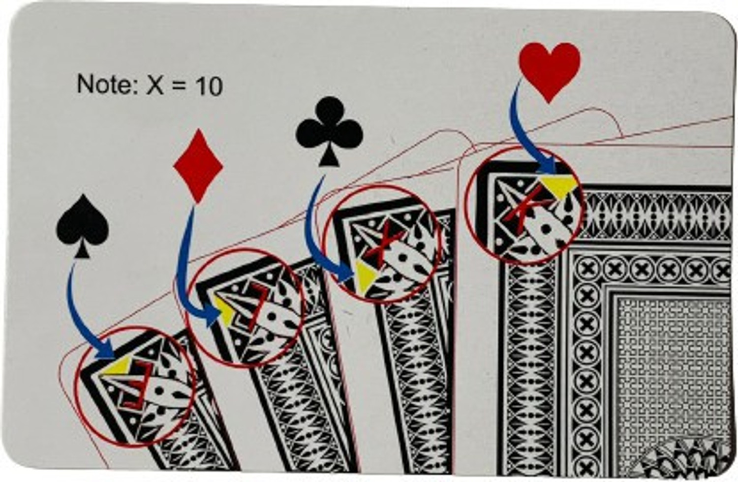 Image of R.s.Magic Tricks 555 Mvision Marked Deck Cheating Premium Playing Card Magic