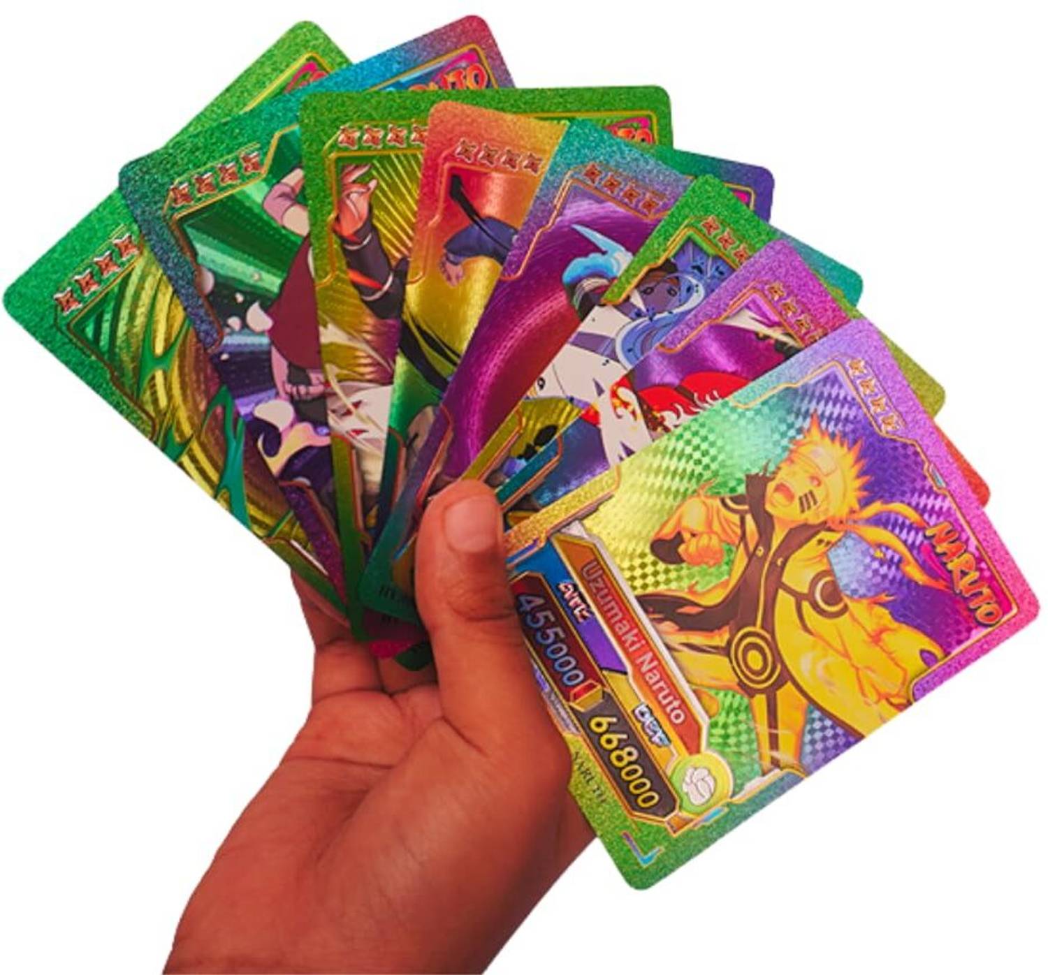 AncientKart Latest Rare New Naruto cards Mix Colors with 4 booster