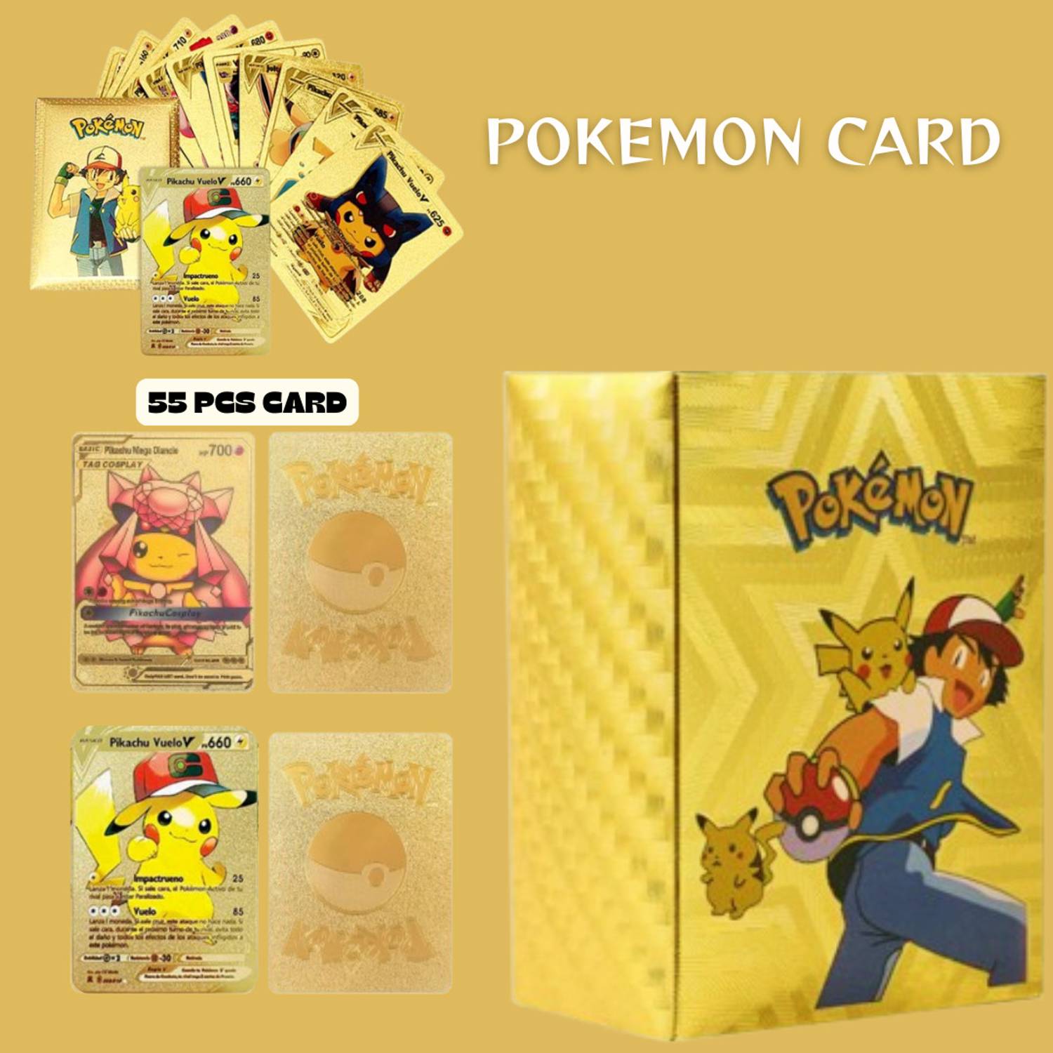 14k gold pokemon card Golden Pokemon Card from Amazon