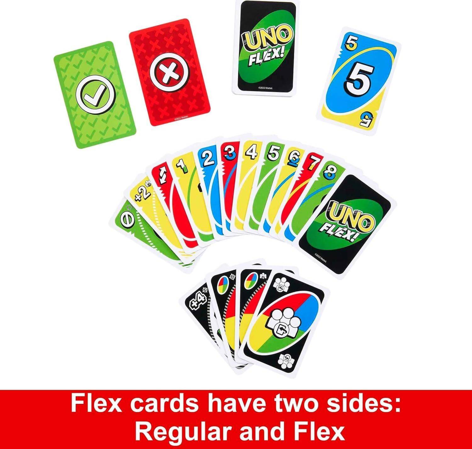 TMA Uno Flex, Teams, All Wild & DOS Party Pack Card Game Combo - Image 2