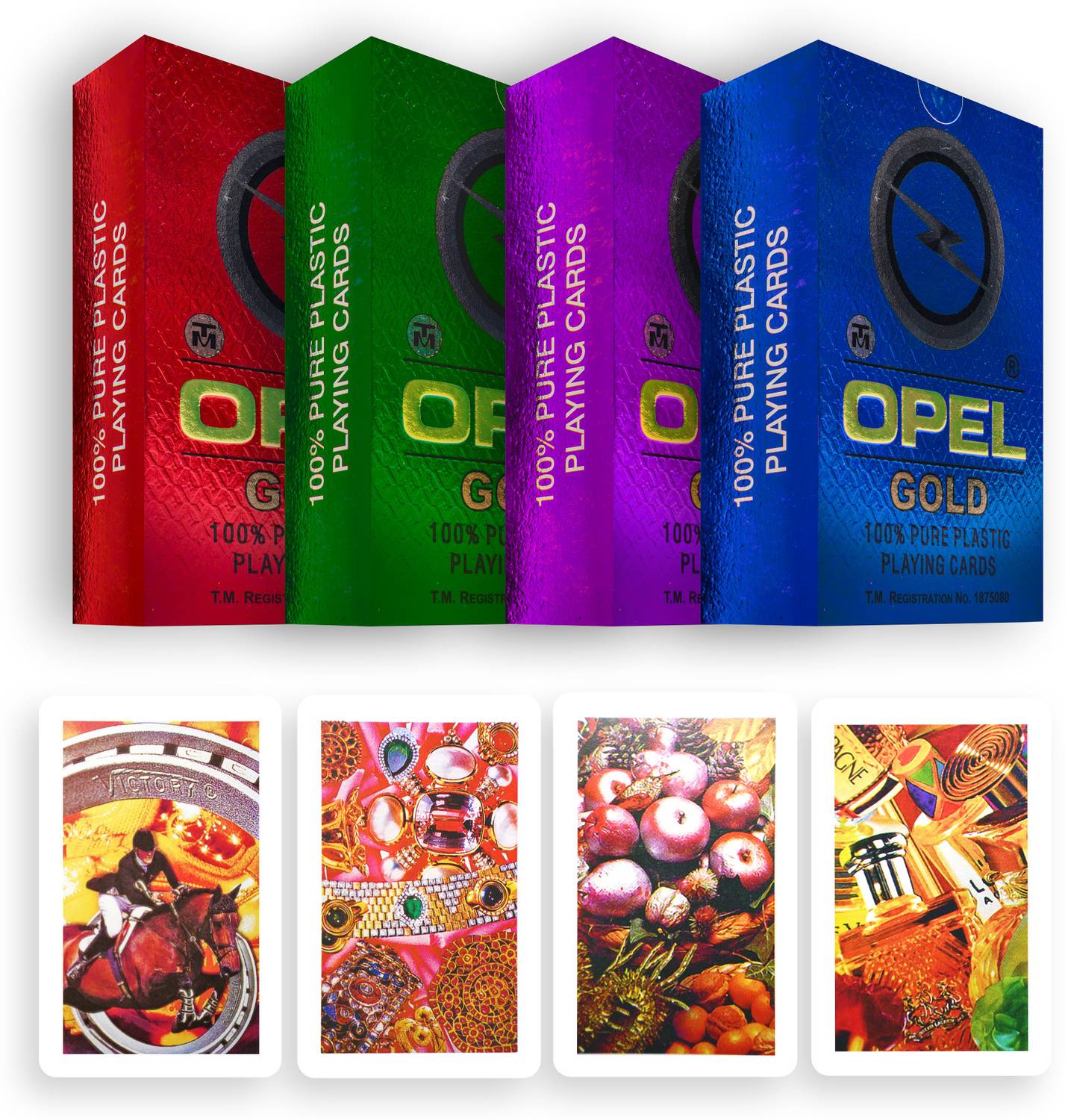 FOUR CARDS IN TOKYO DOME 2009.12.17【未開封】 Emperor Opel Gold 100% Pure Plastic Playing Cards Game