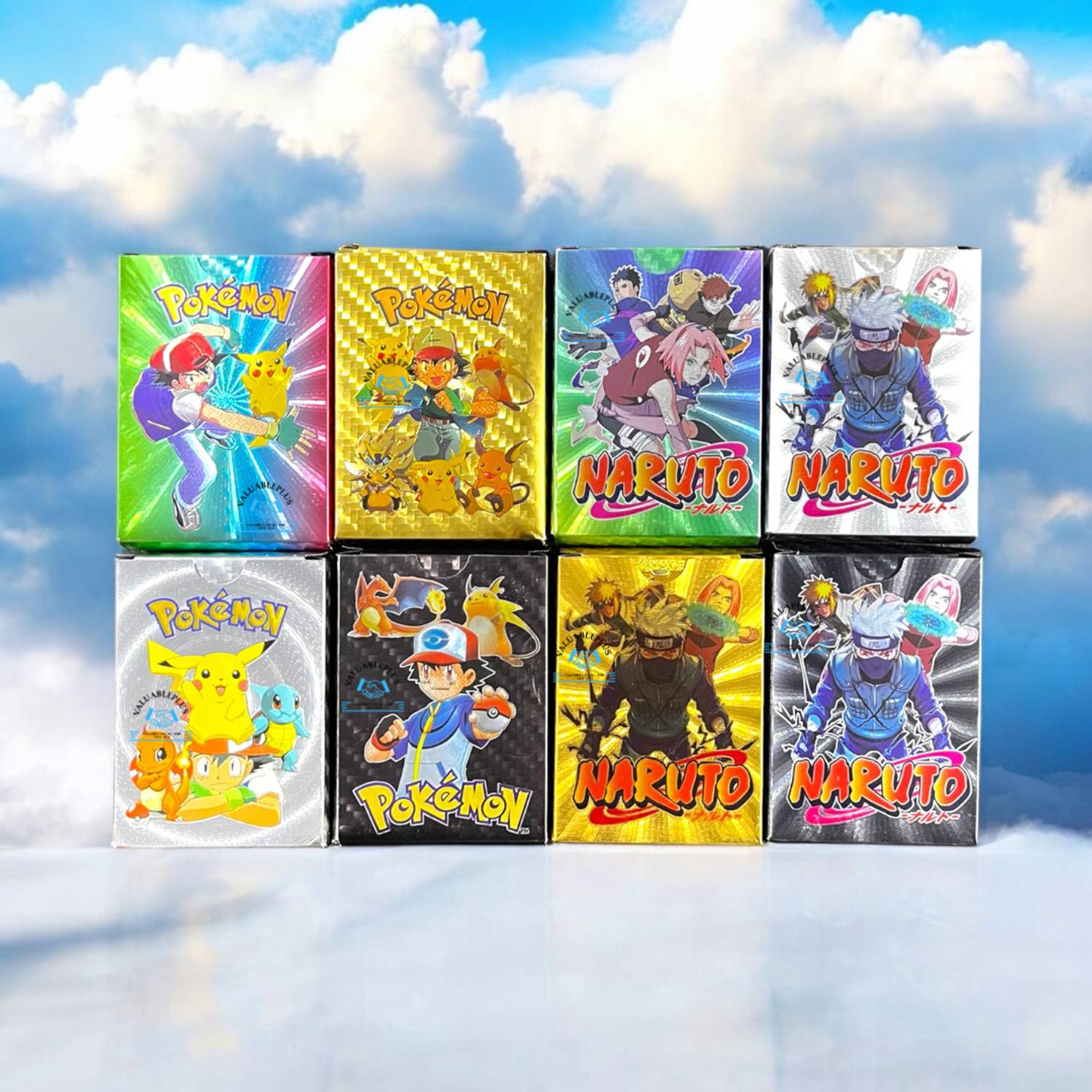 naruto pokemon cards TCG Special Box Naruto and Sasuke – Innovations have been macde in the display forms of multiple Card types I made some custom Naruto
